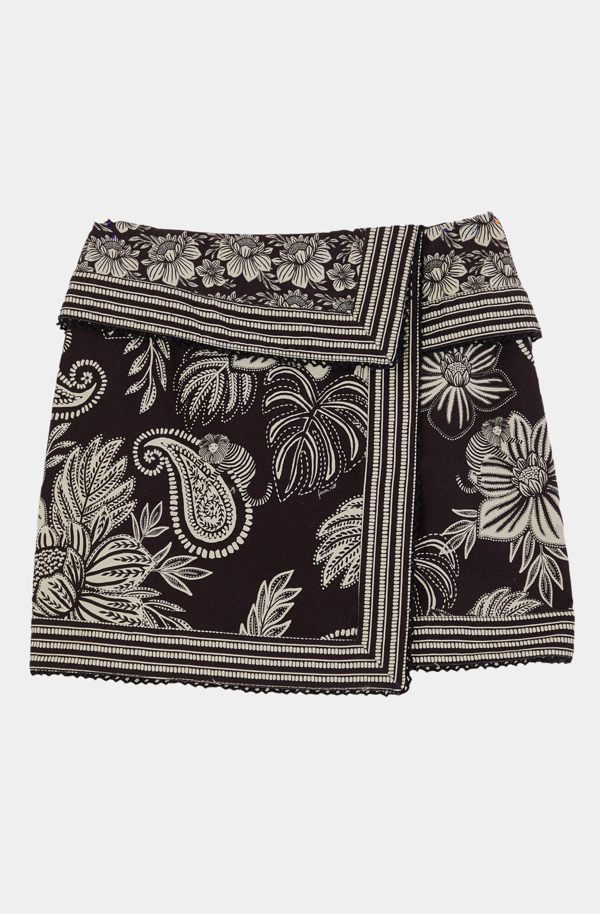 Pasley Bloom Black Skirt