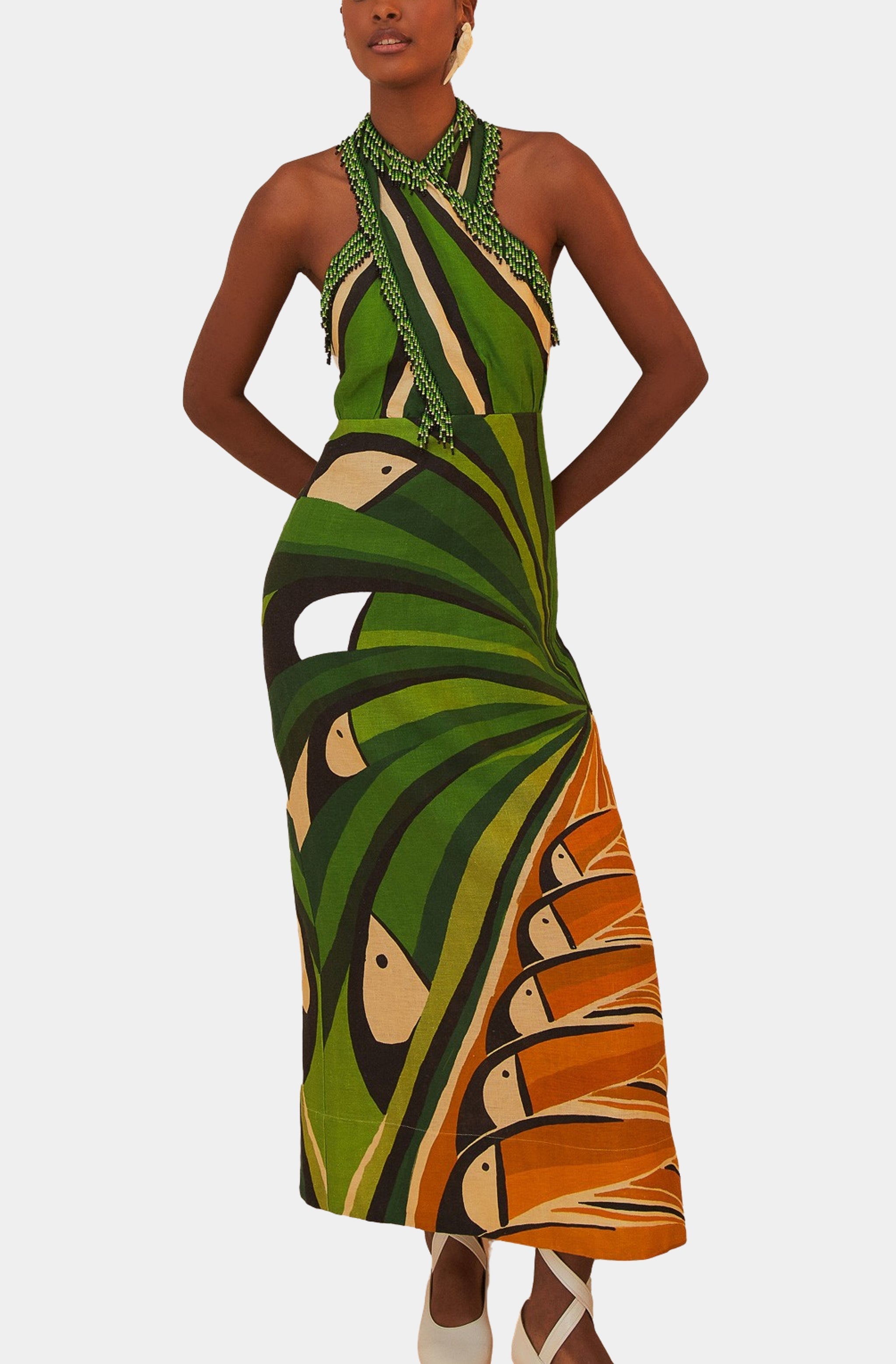 Toucan Tree Green Dress