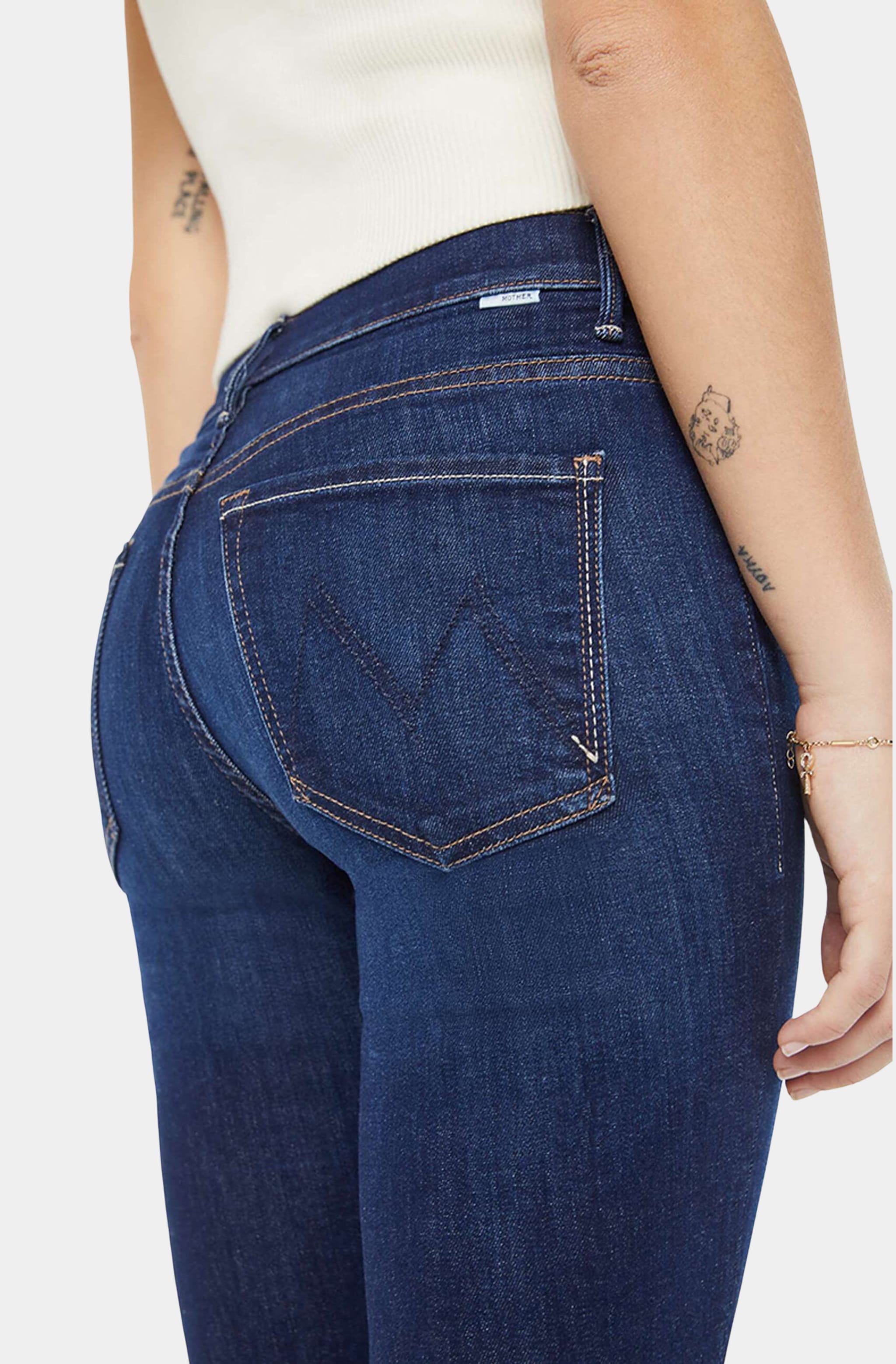 Lil' Insider Step Hem Crop Straight Leg Jeans