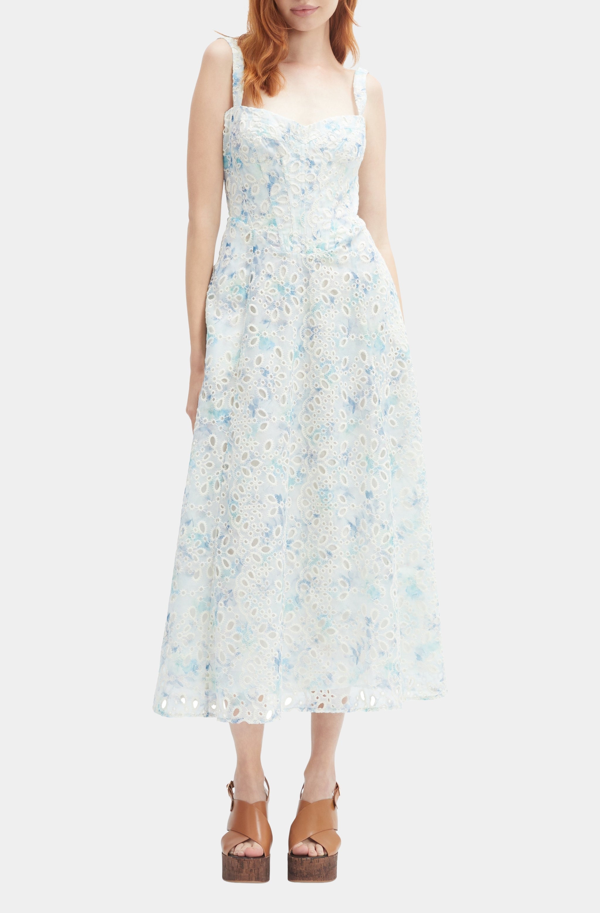 Adaline Broderie Midi Dress
