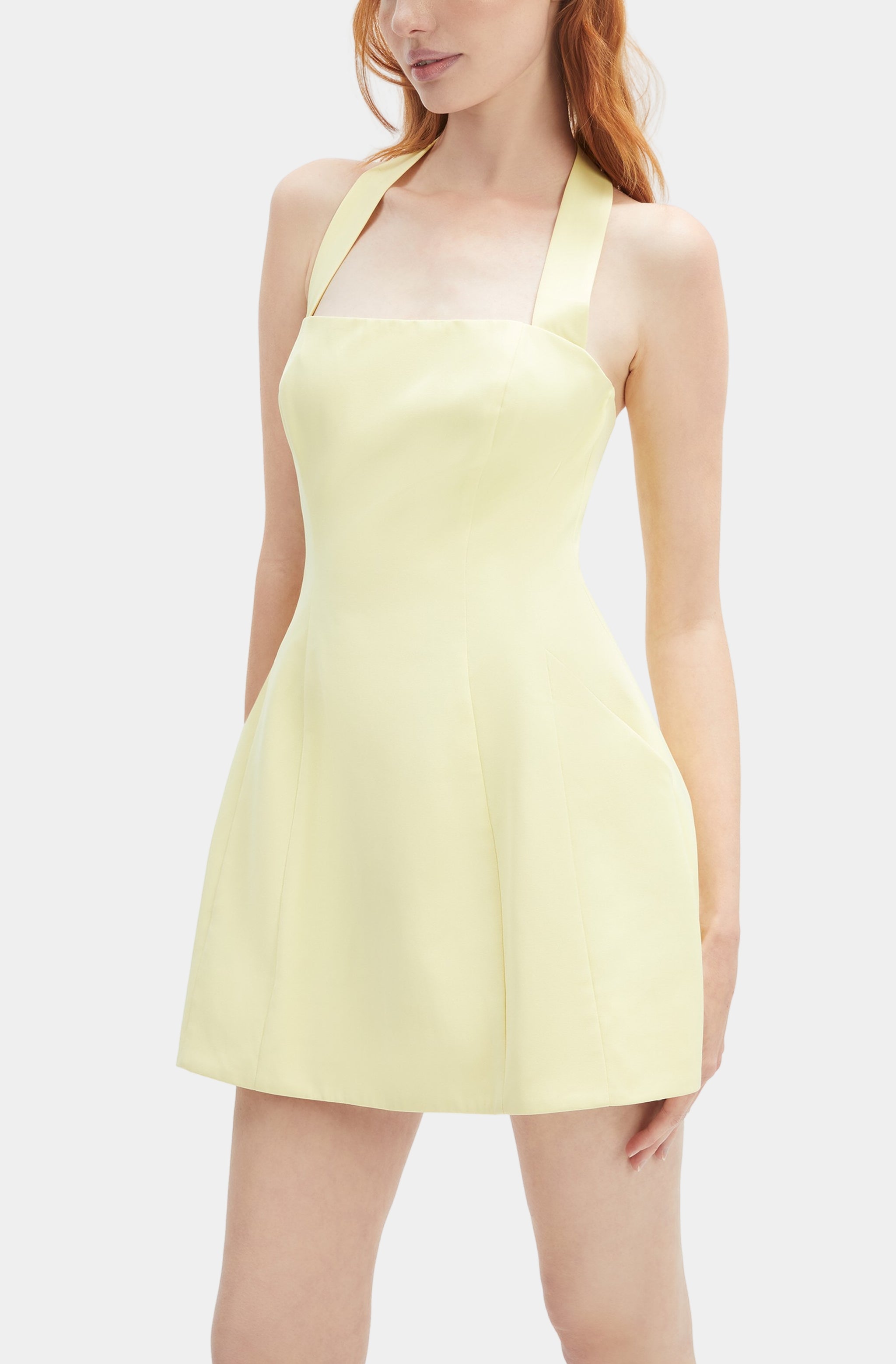 bardot nevelle hourglass halter dress Nevelle Hourglass Halter Dress