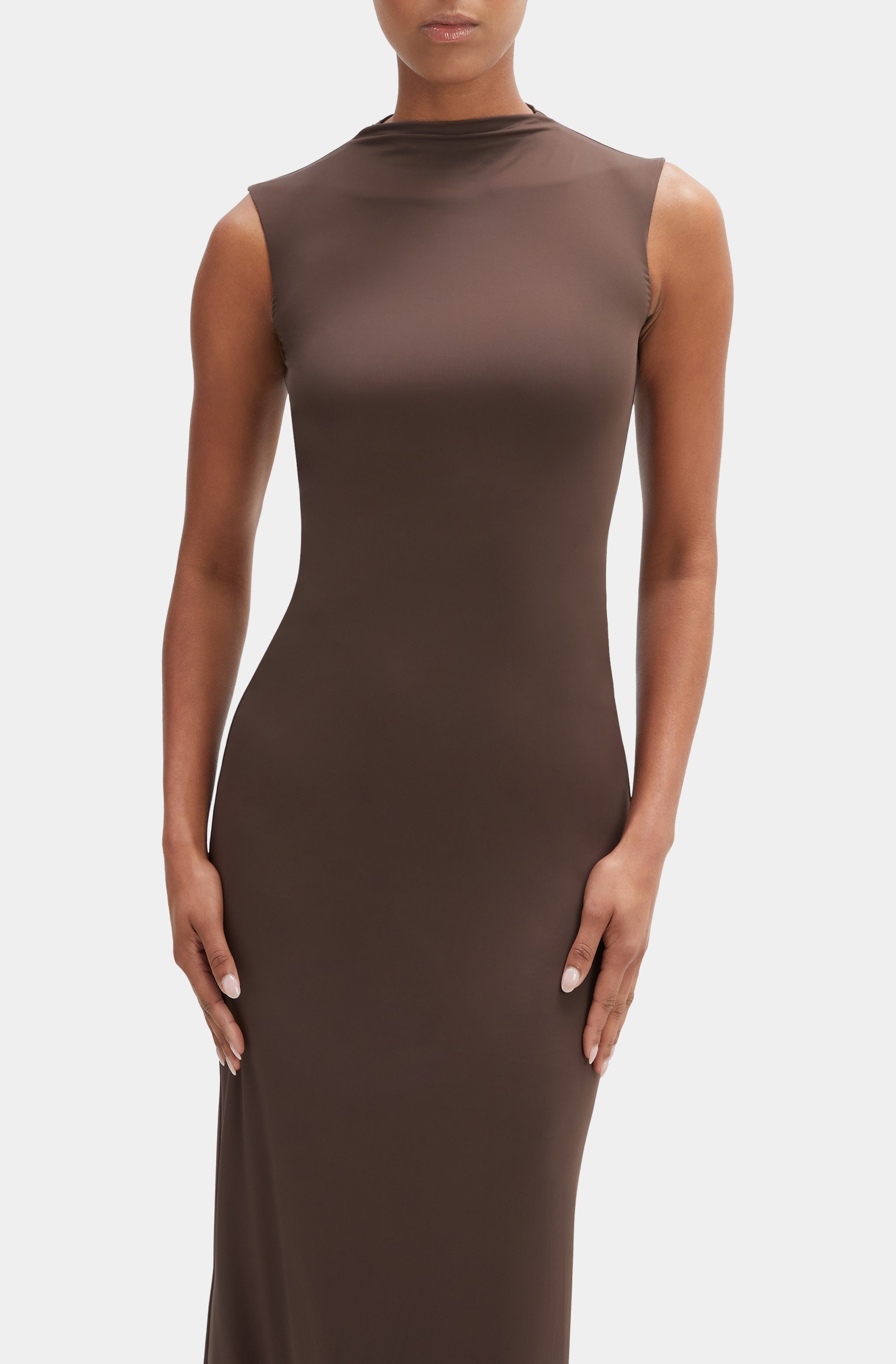 Veneda High Neck Maxi Dress