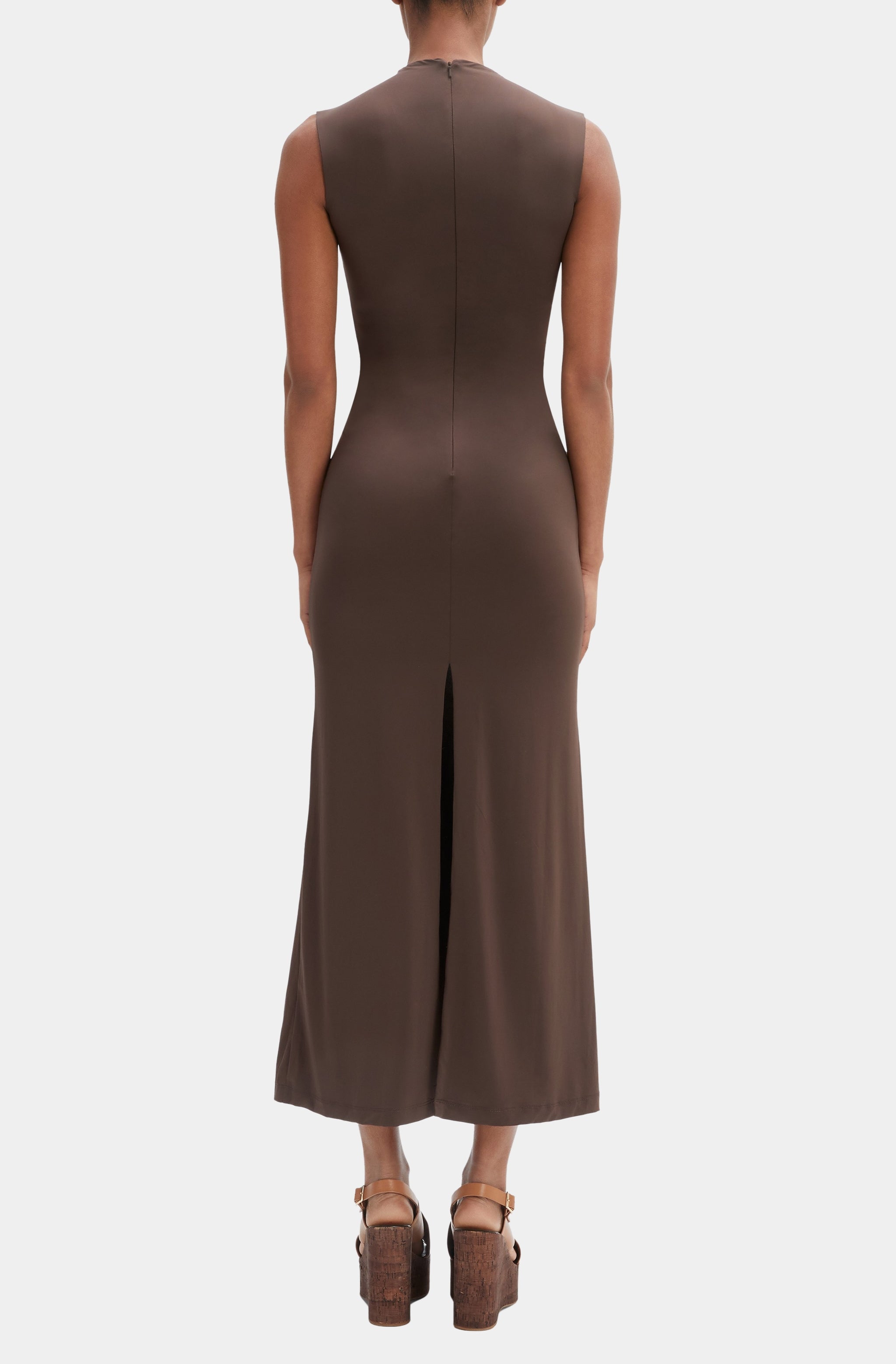 Veneda High Neck Maxi Dress