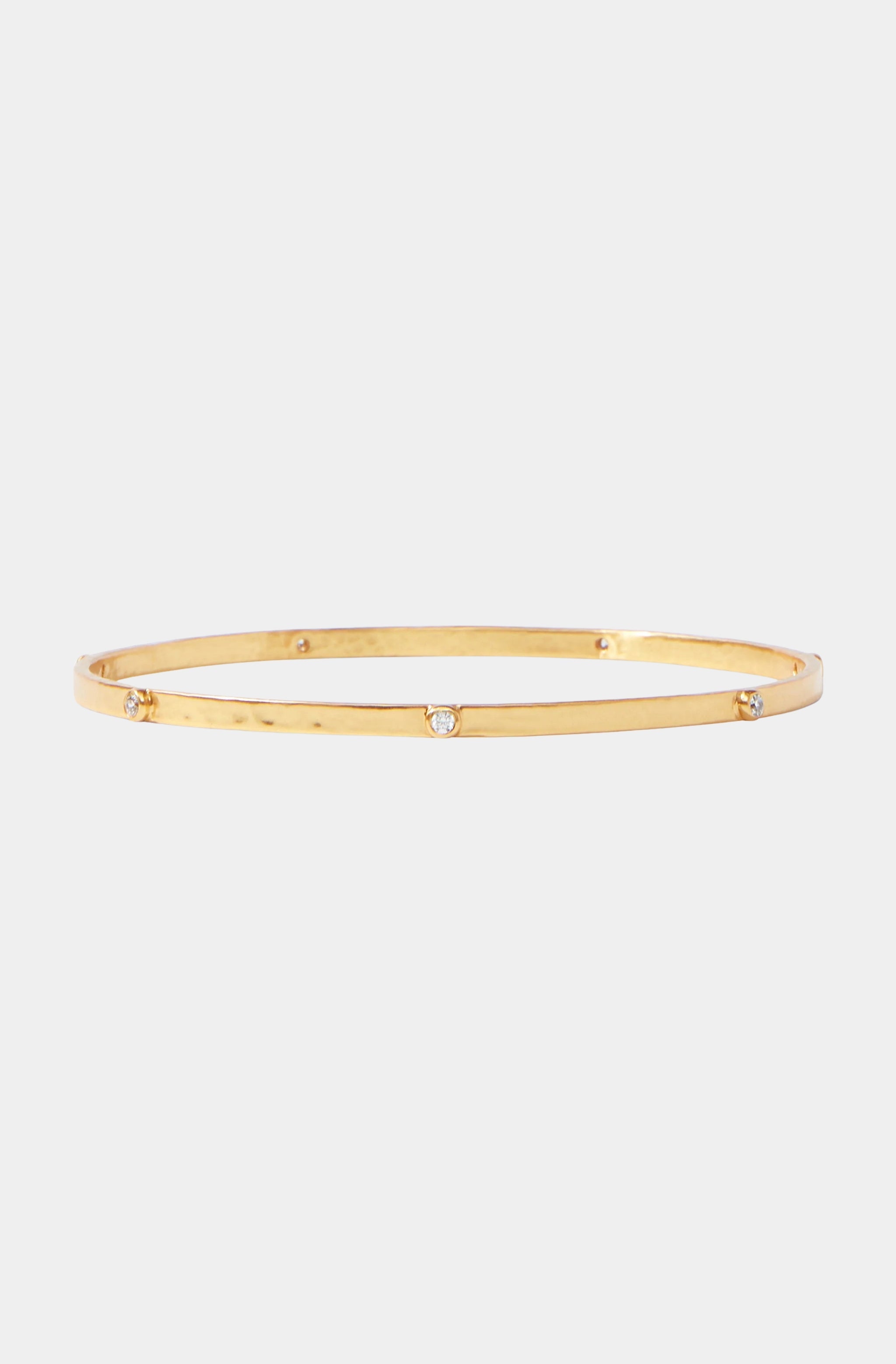 Crescent Stone Bangle