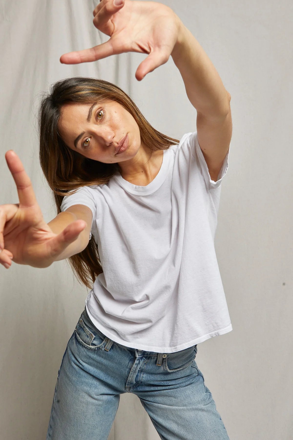 Cotton Short Sleeve Boxy Crew Tee
