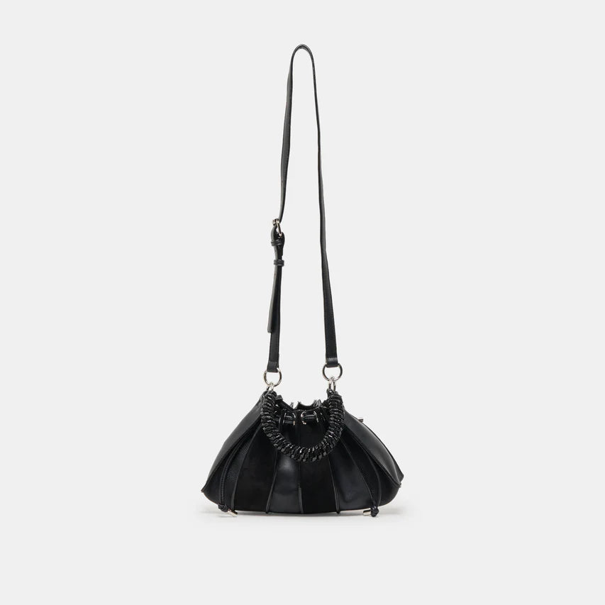 Toni East/West Pleated Crossbody Bag