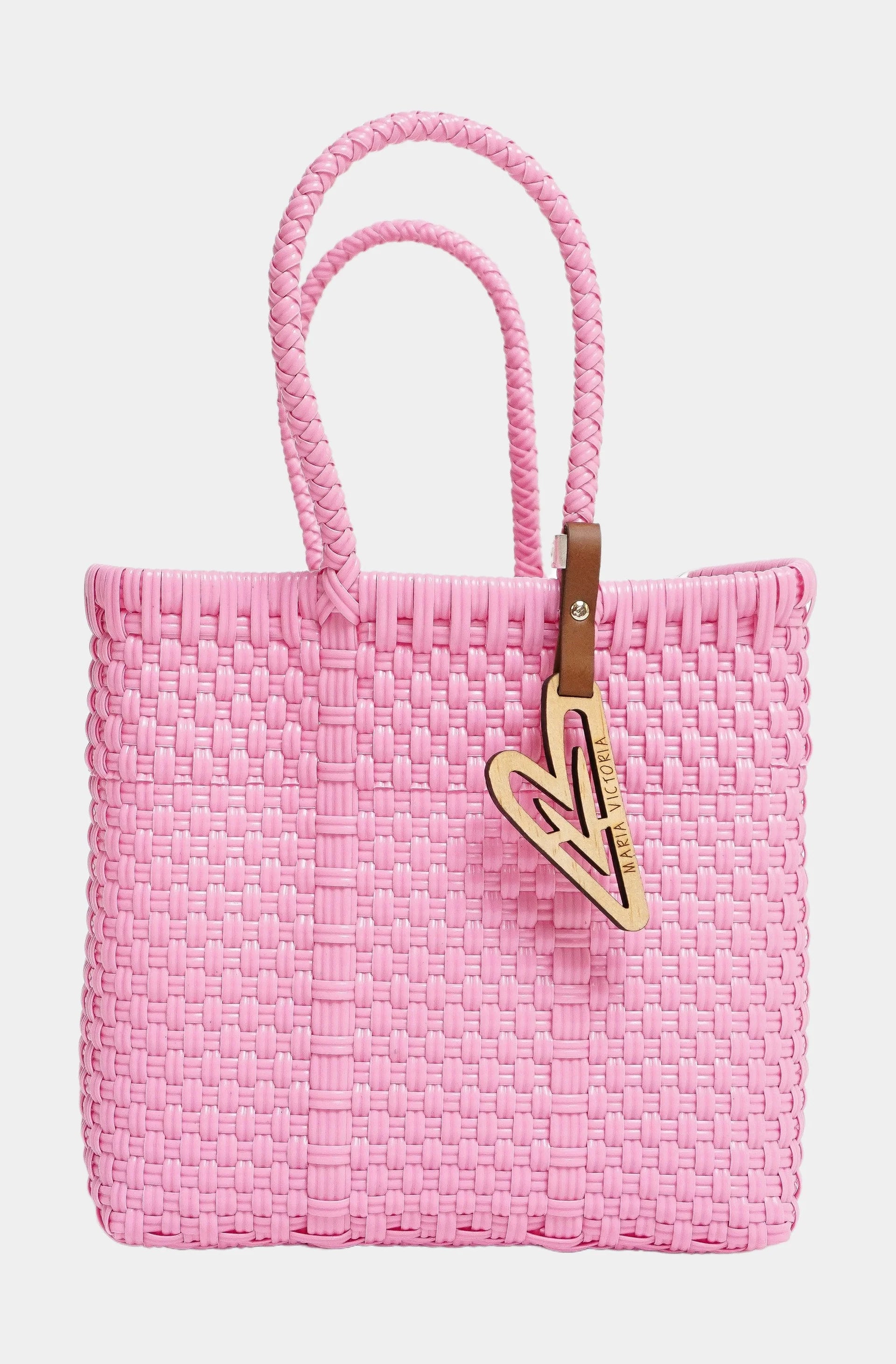 Hemline Baby Pink Mini Tote