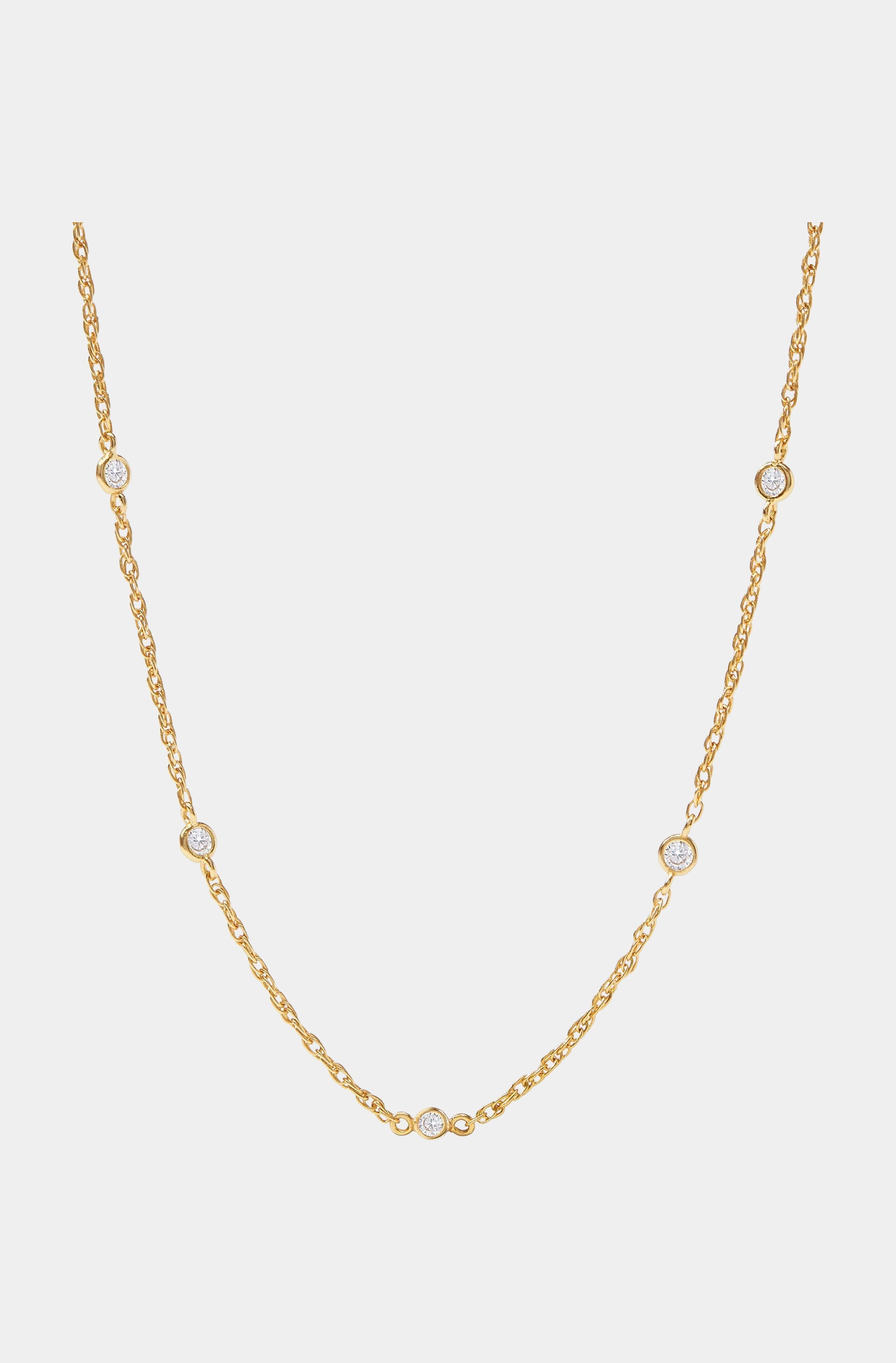 Celeste Delicate Station Necklace