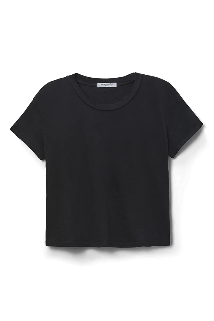 Cotton Short Sleeve Boxy Crew Tee
