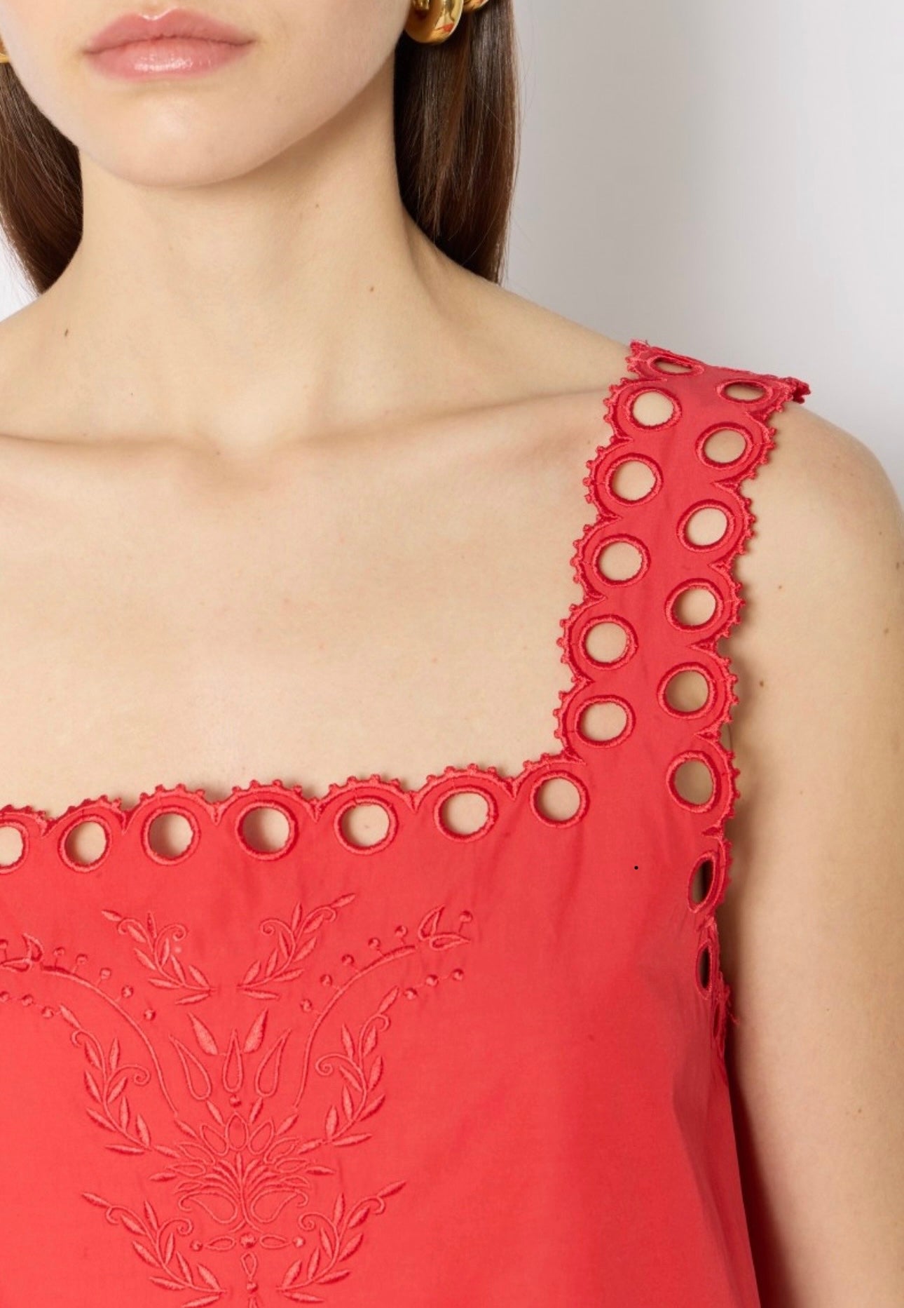 Embroidered Straps Top