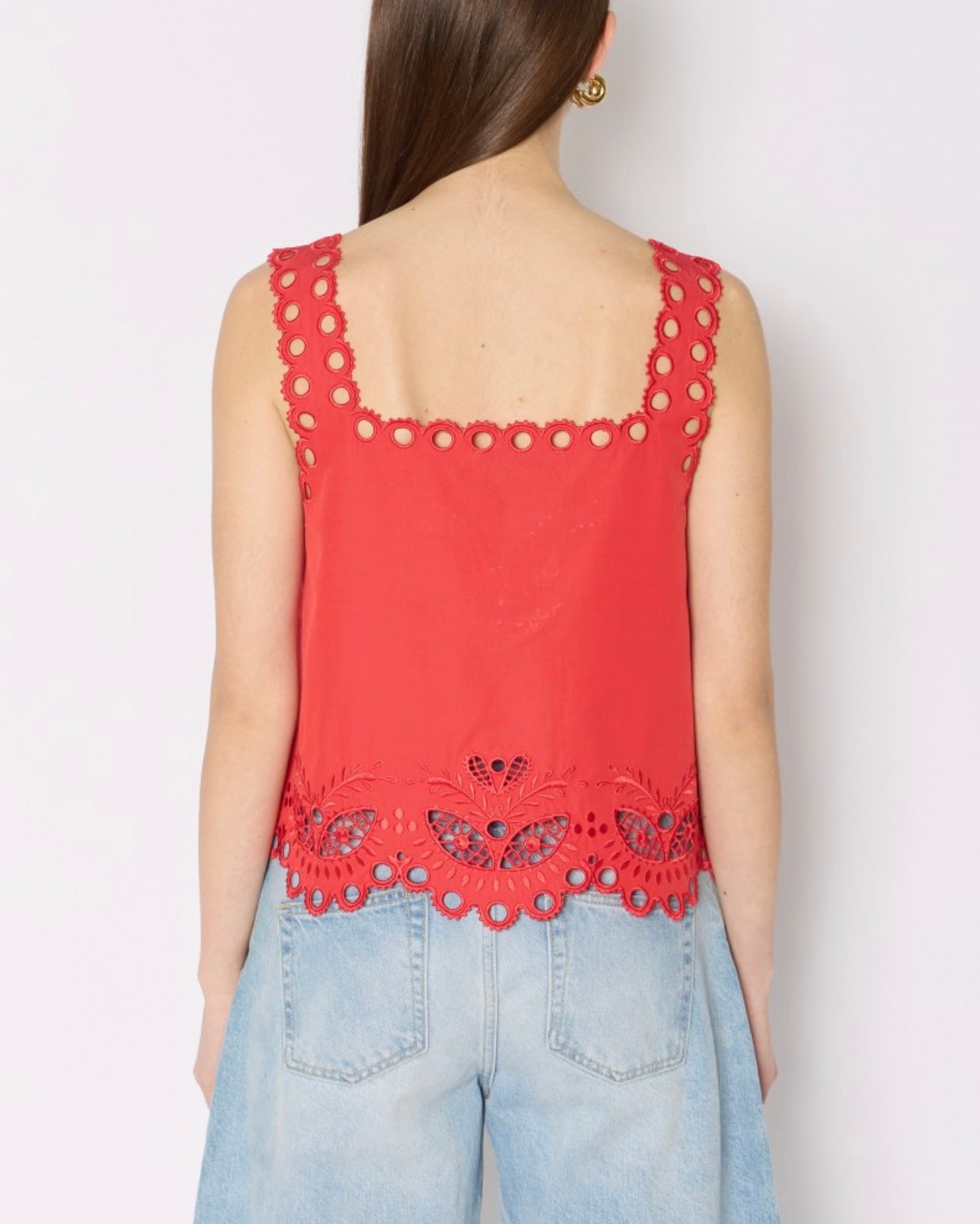 Embroidered Straps Top