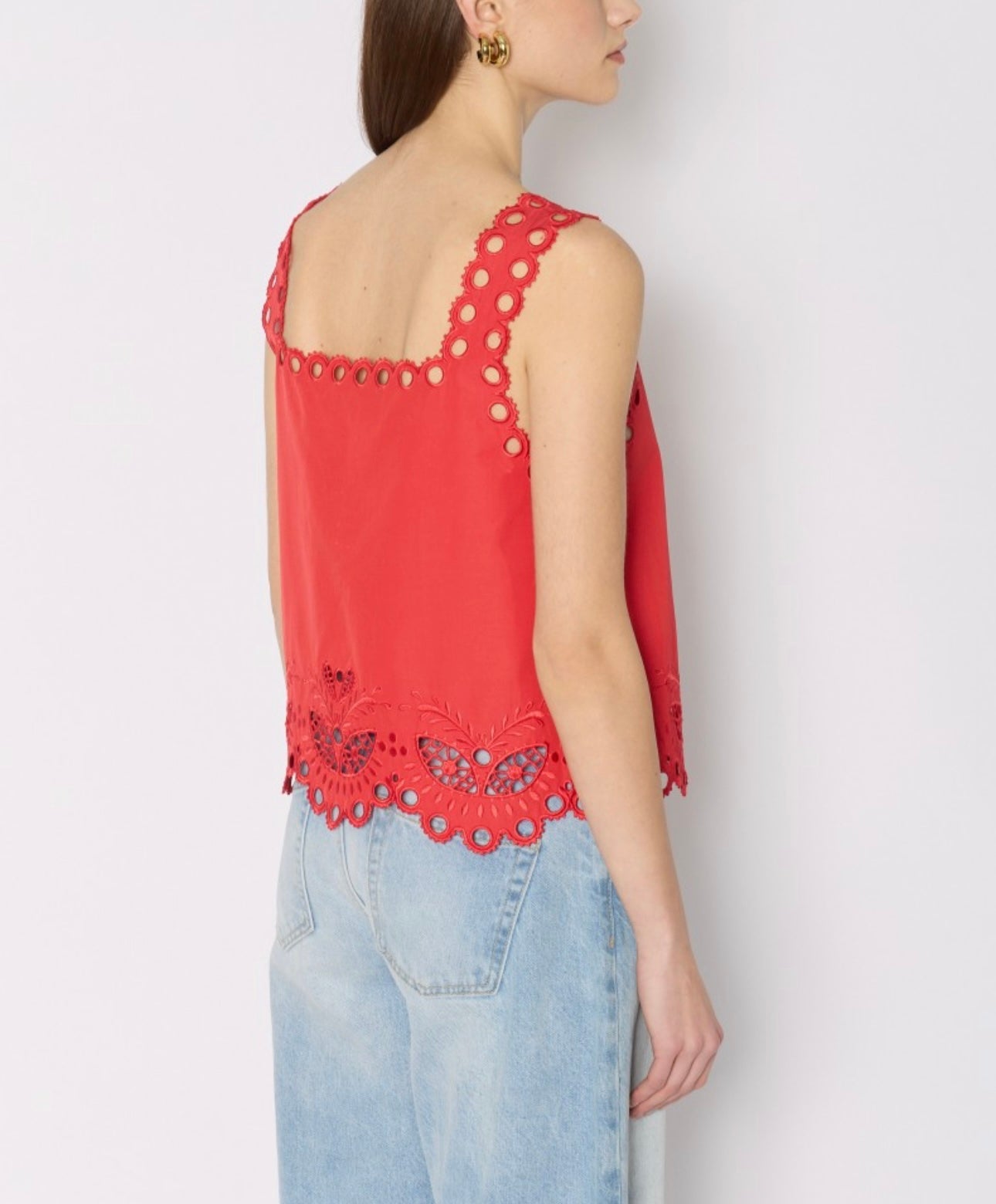 Embroidered Straps Top