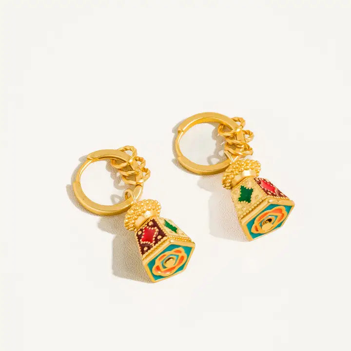 Isabel 18K Gold Bohemian Bell Tower Earring