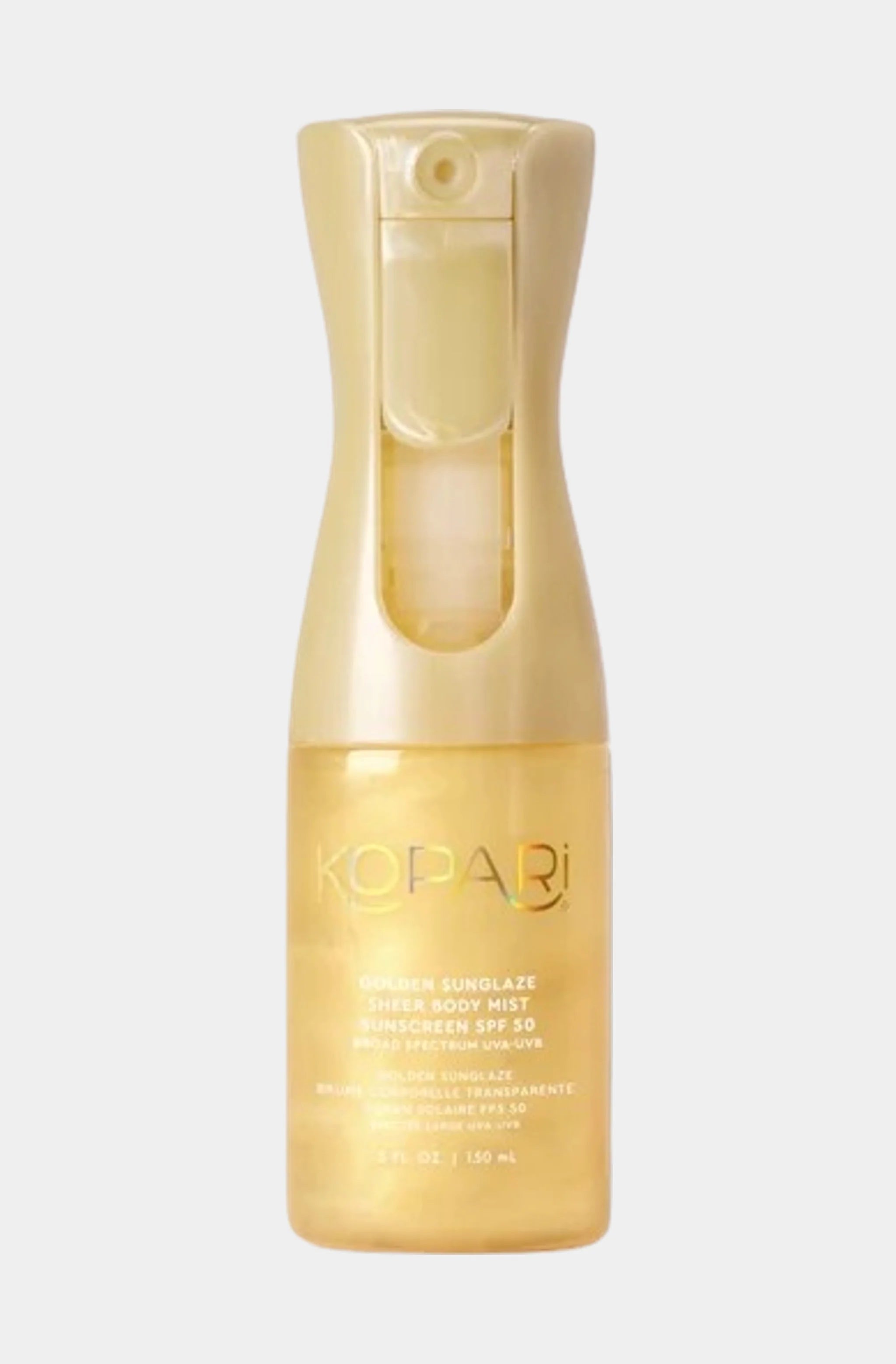 Golden Sunglaze Sheer Body Mist Sunscreen SPF 50, 5 fl oz