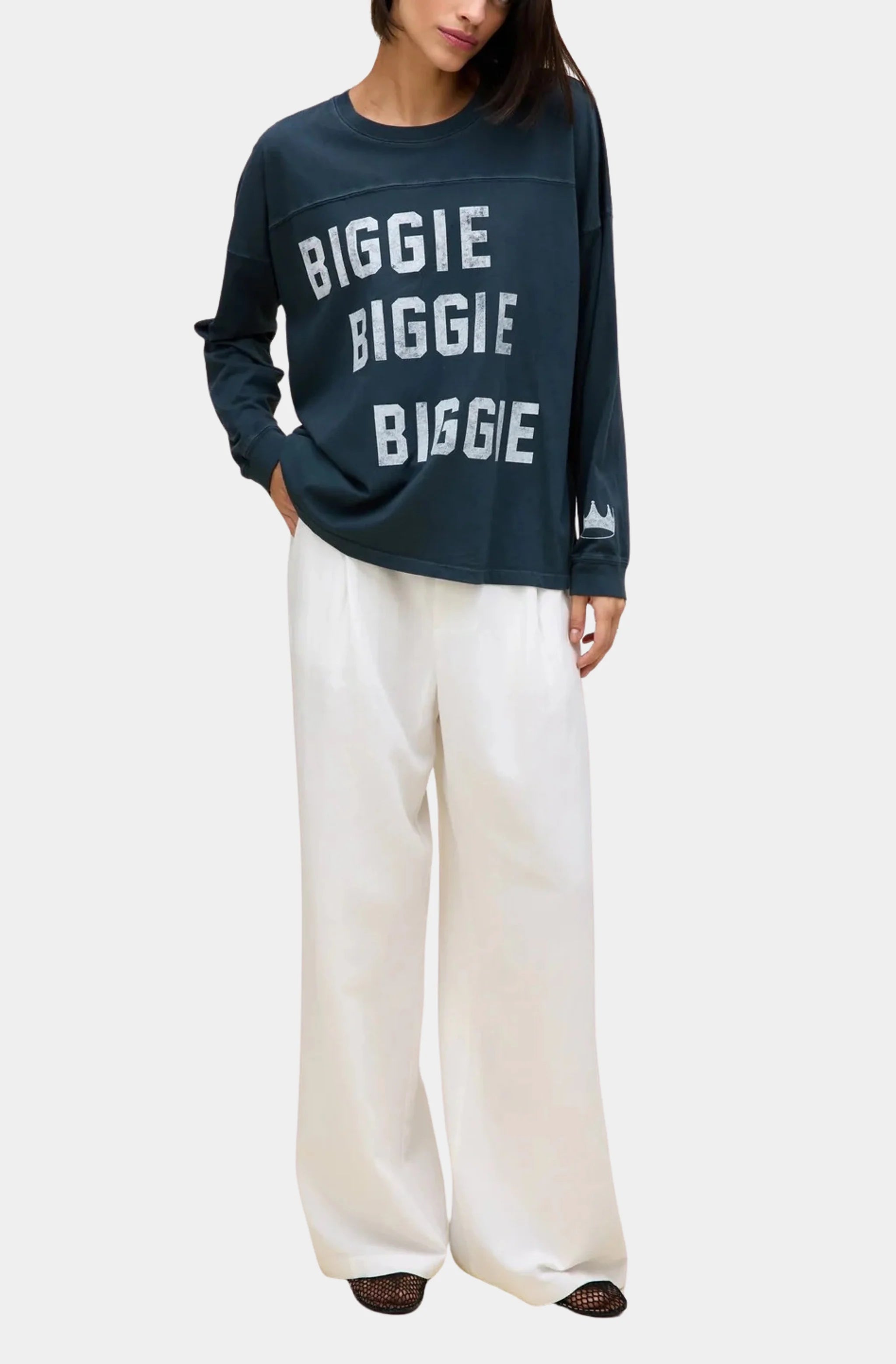 Biggie Biggie Biggie Varsity Long Sleeve Sweatshirt