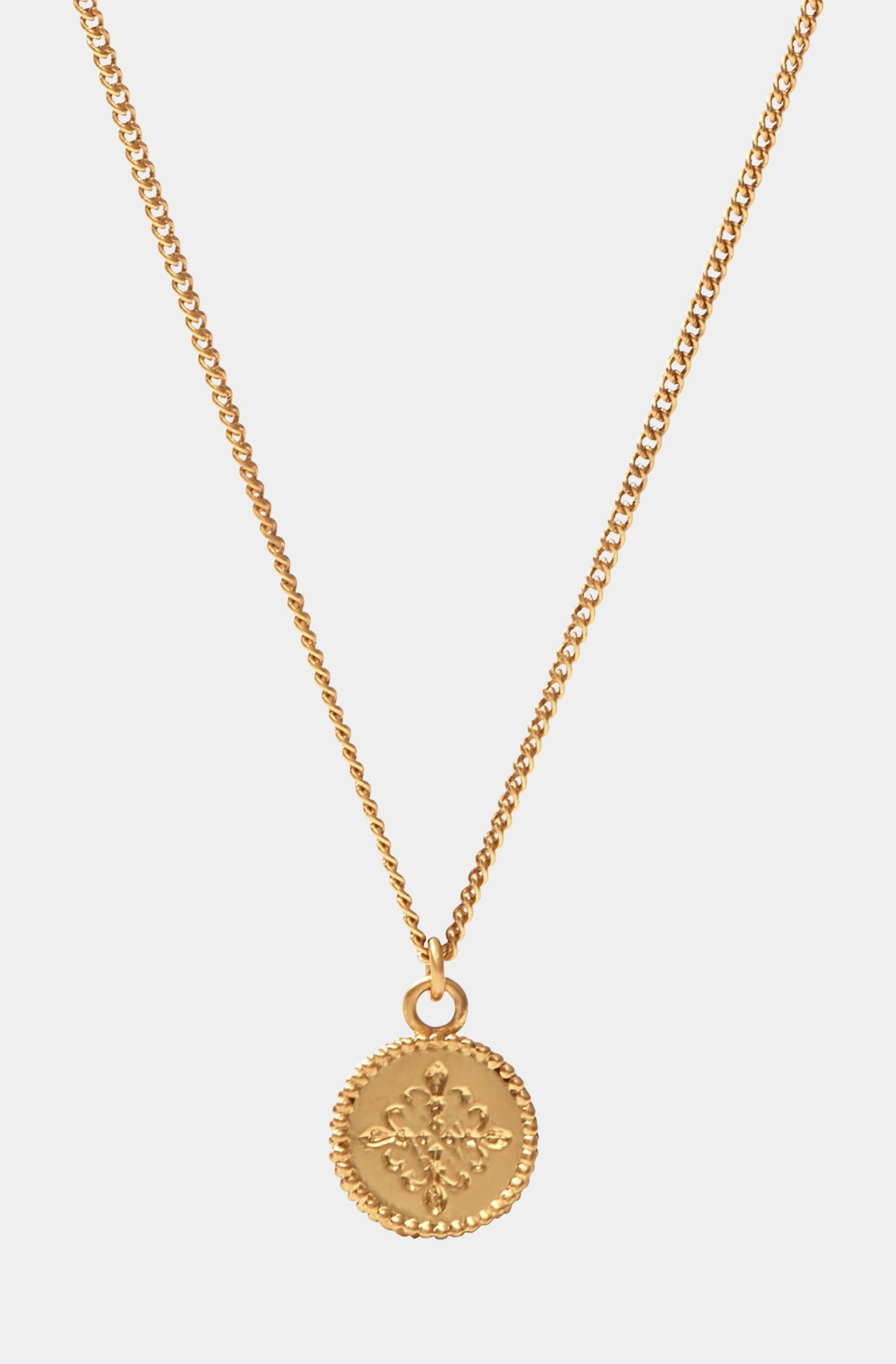 Fleur-de-Lis Solitaire Necklace