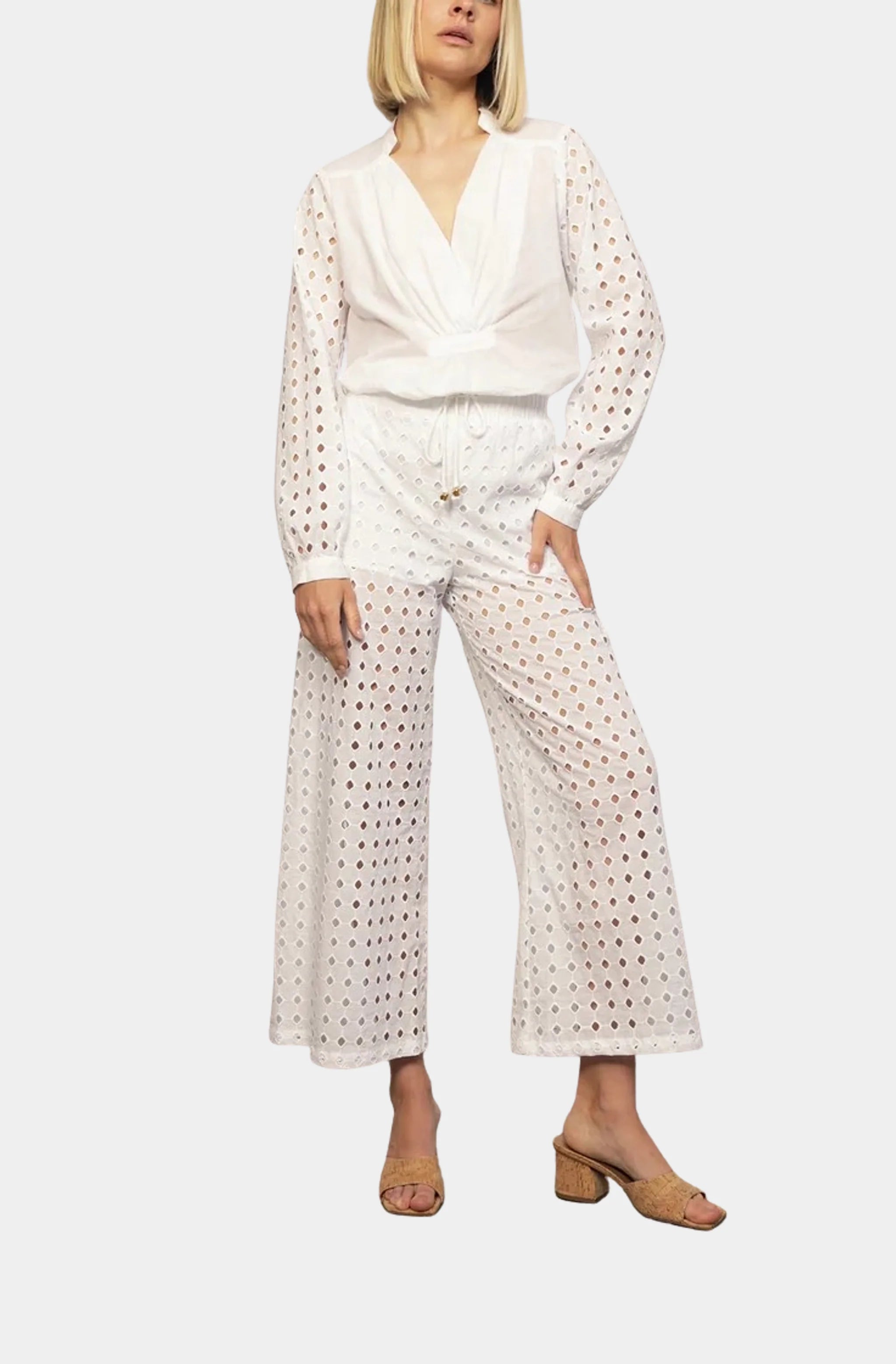 Eyelet Costa Pant