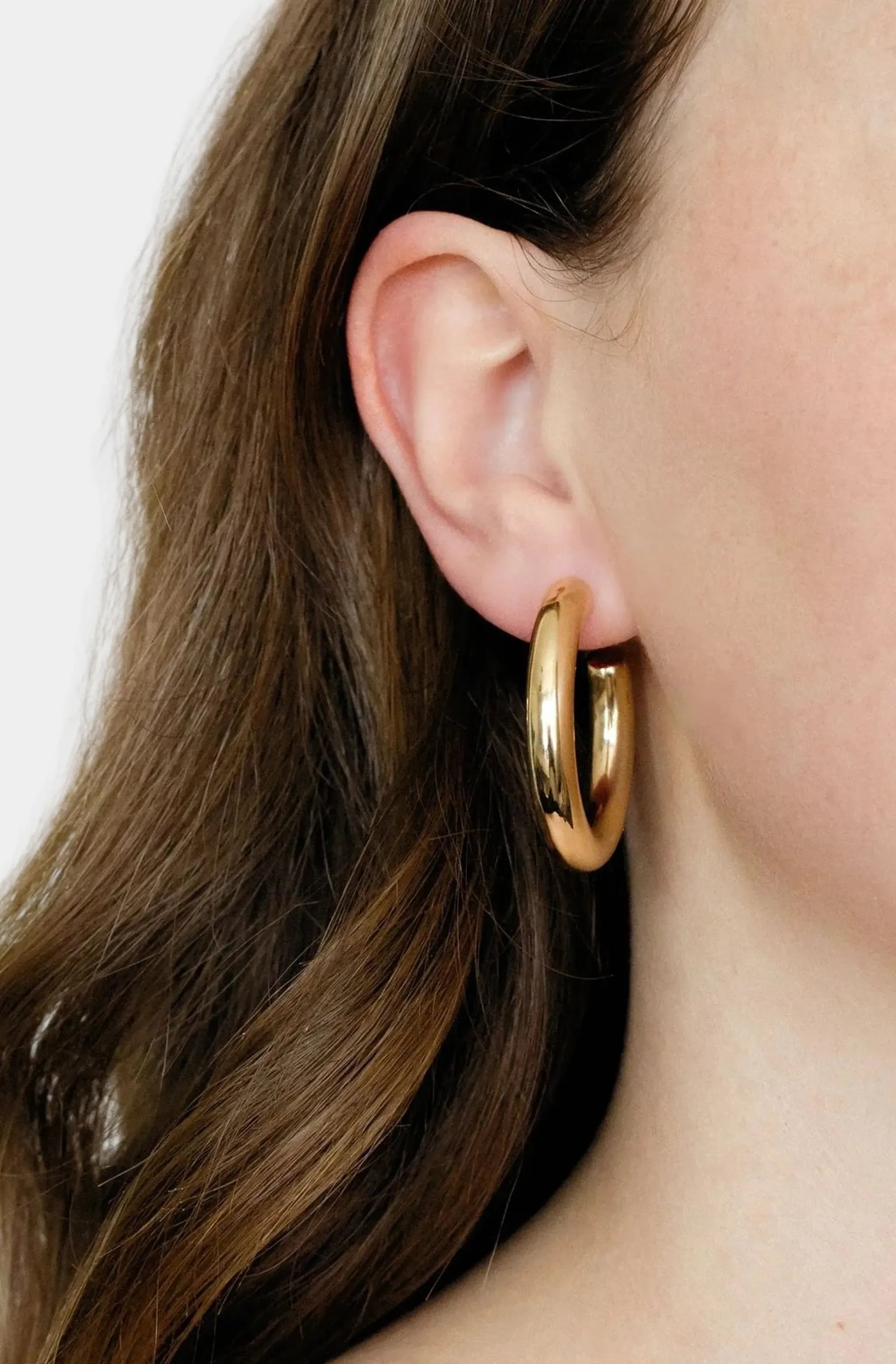 Nebraska Hoop Earring