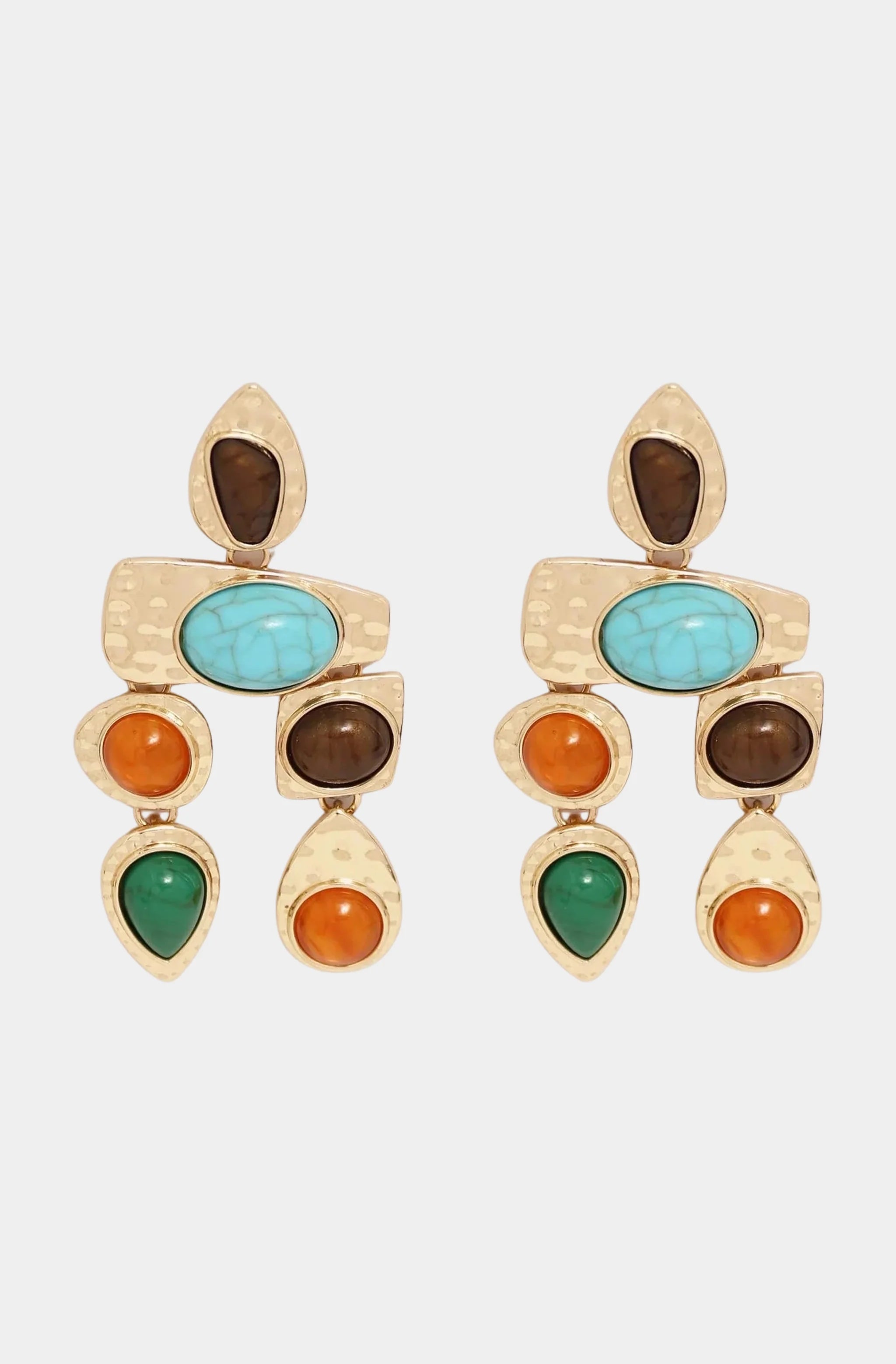 Multi Stone Earrings