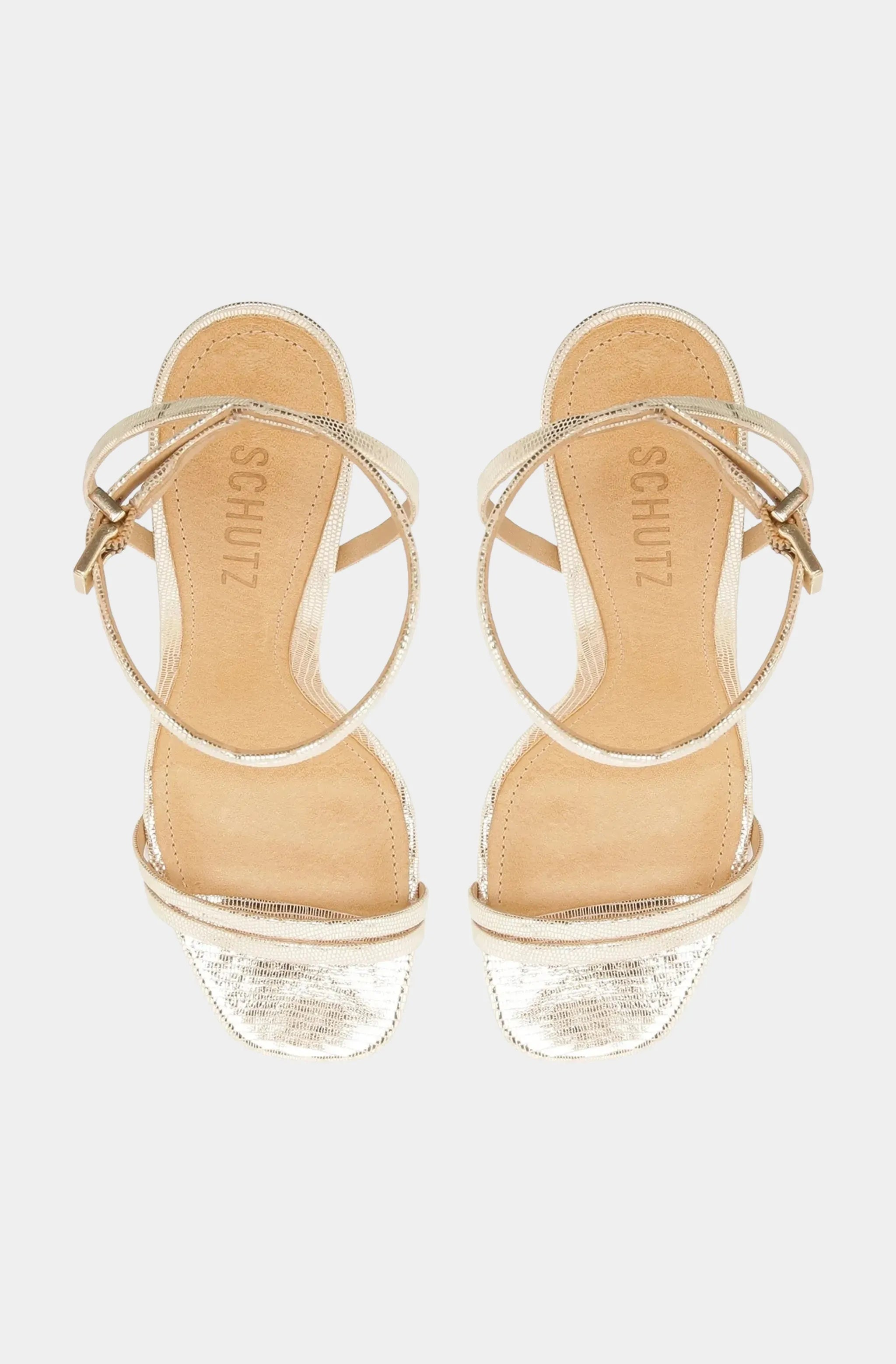 Altina Embossed-Leather Sandal