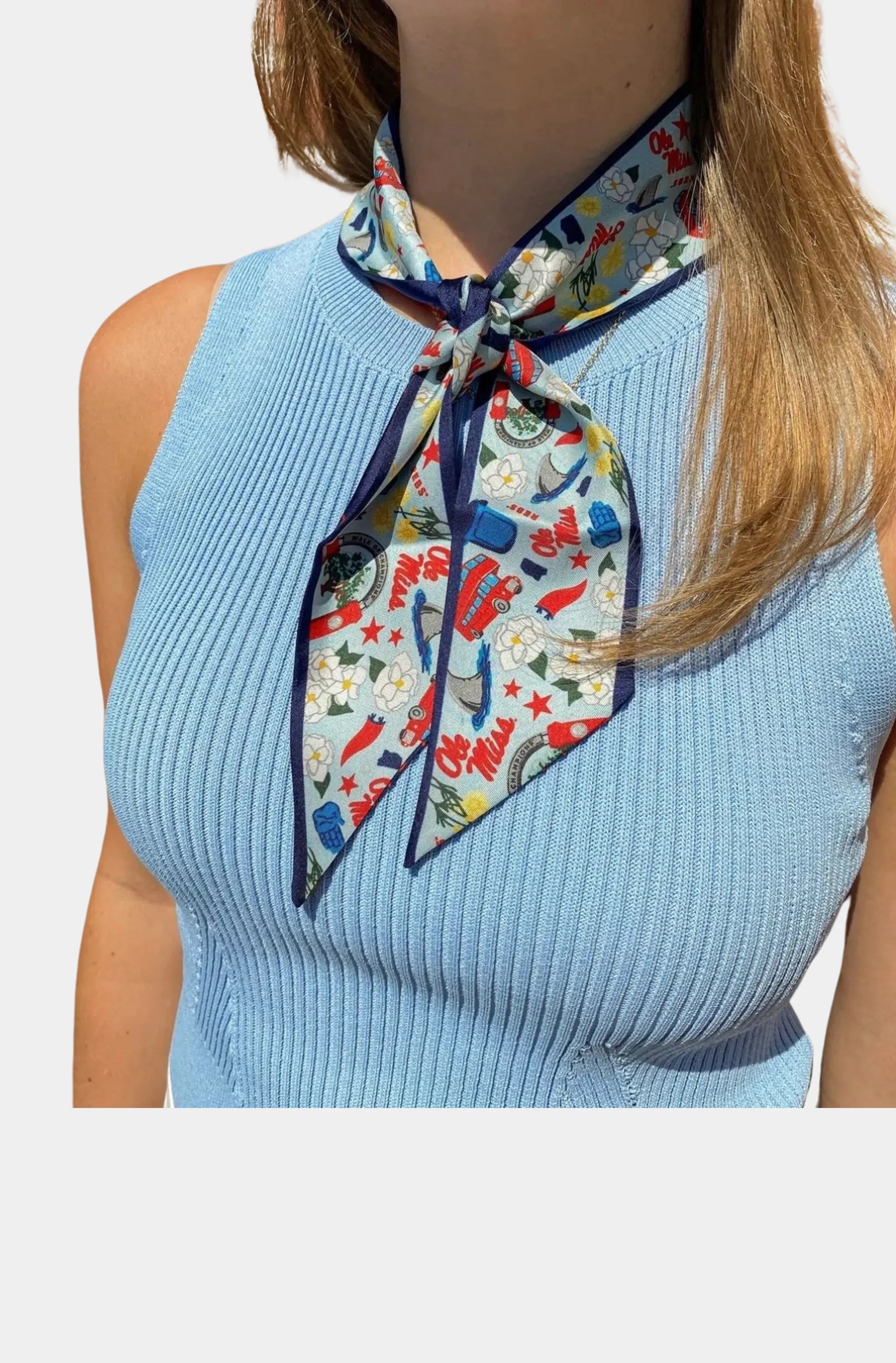 Ole Miss Rebels Skinny Scarf