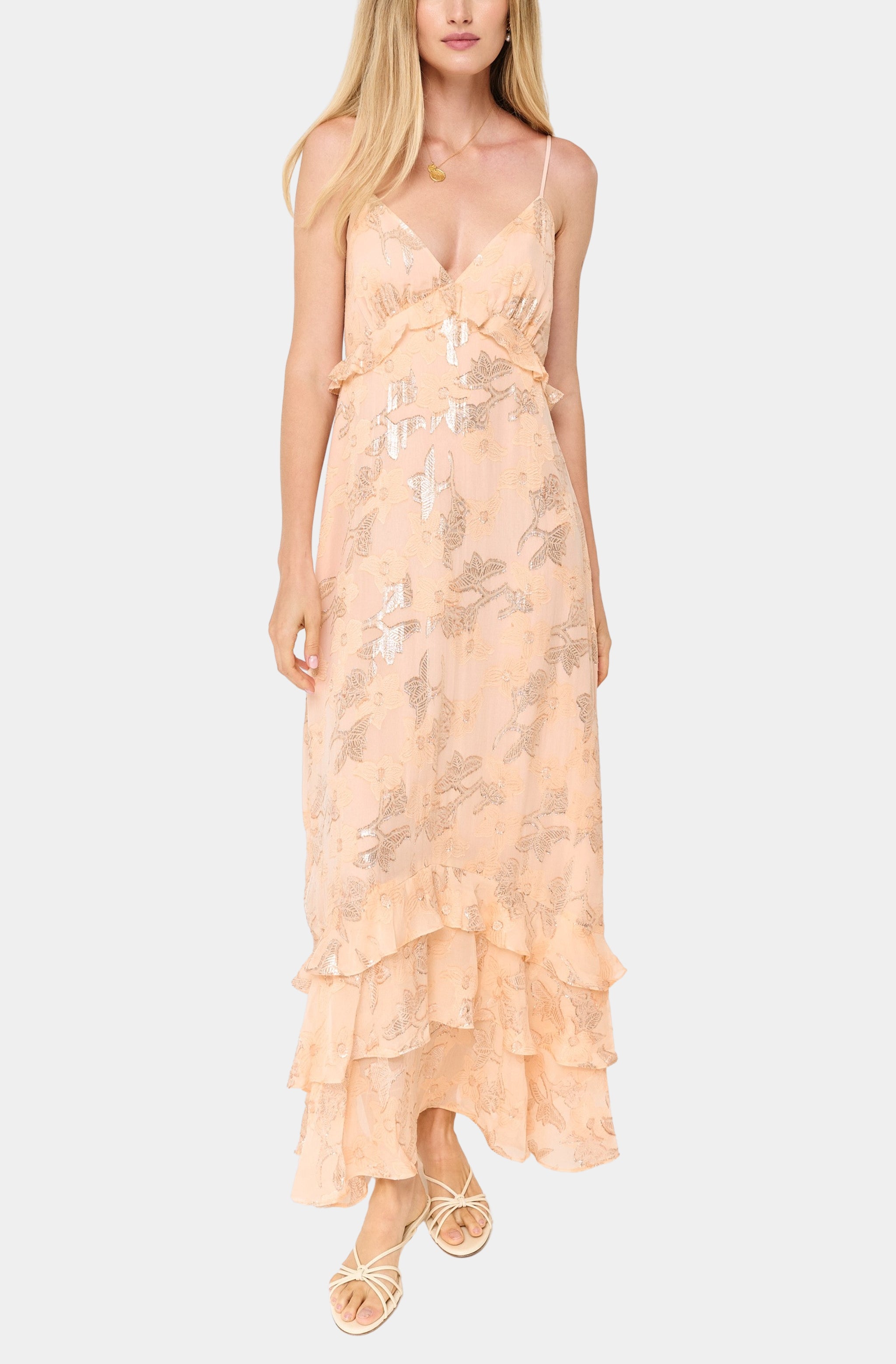 Esmeralda Metallic Chiffon Dress Hemline Sandestin Esmeralda Metallic Chiffon Dress Hemline Sandestin
