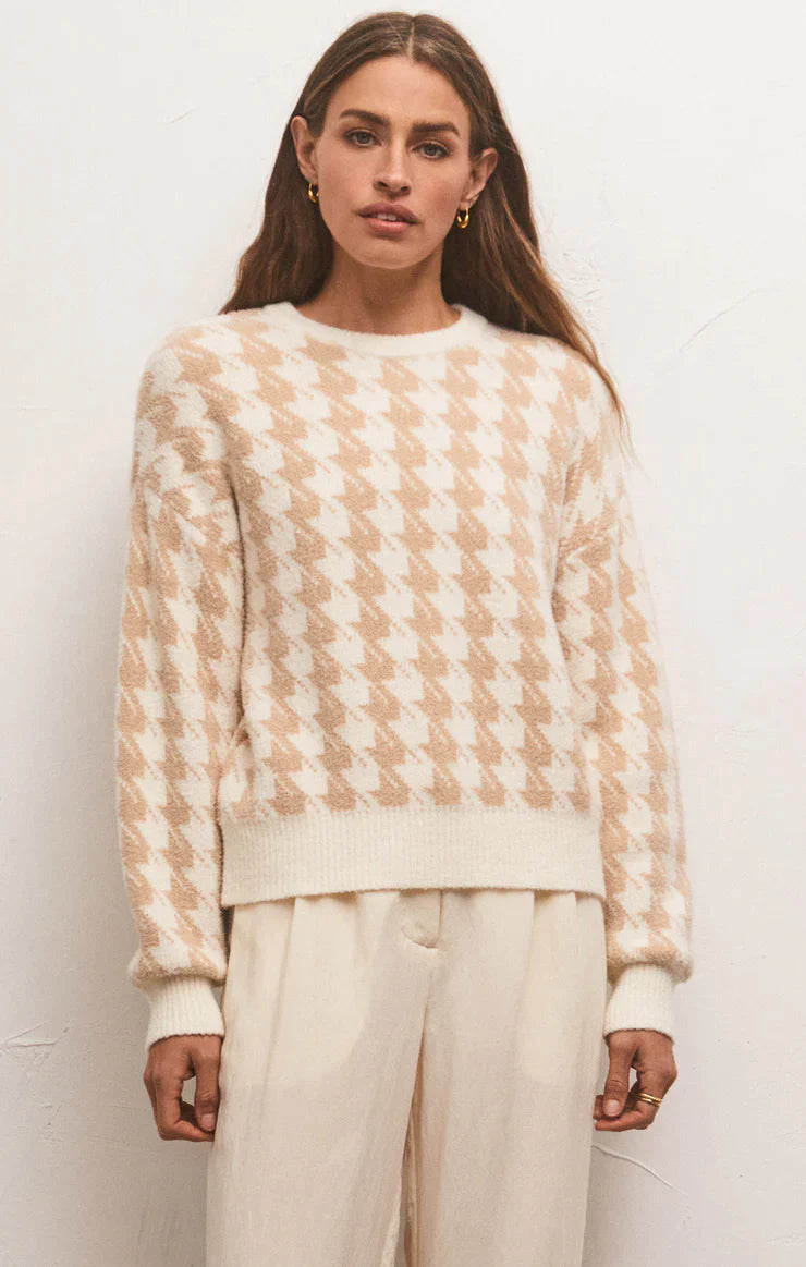 Cedar Houndstooth Sweater