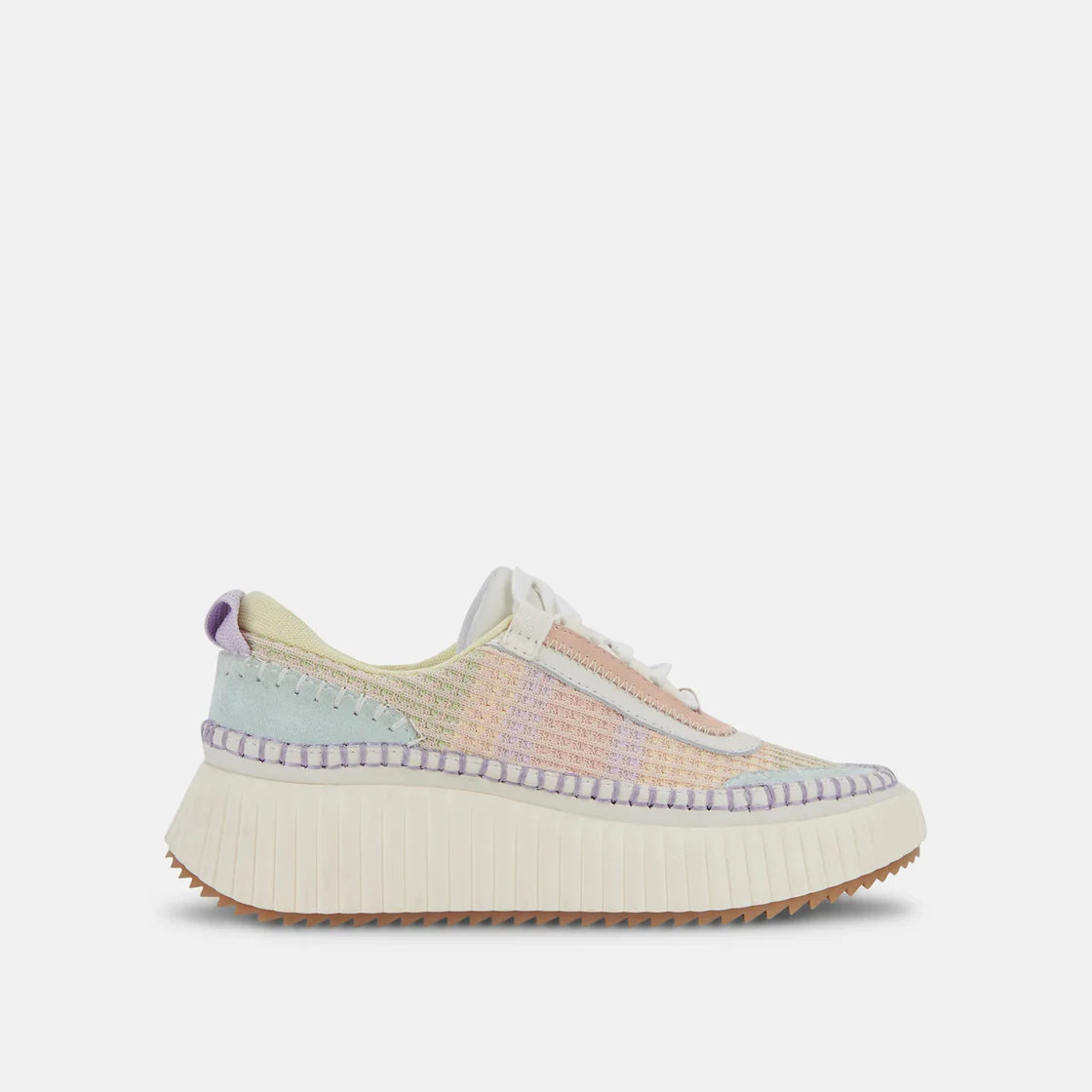 Dolen Sneakers in Pastel Stripe Knit