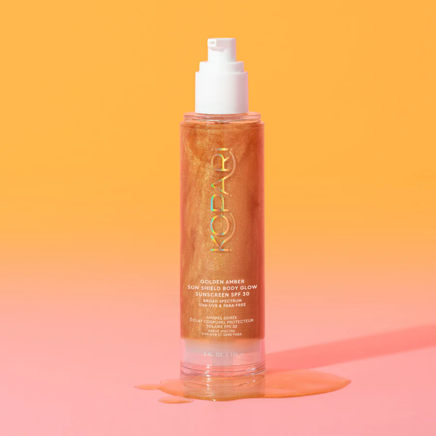 Golden Amber Sun Shield Body Glow Sunscreen SPF30