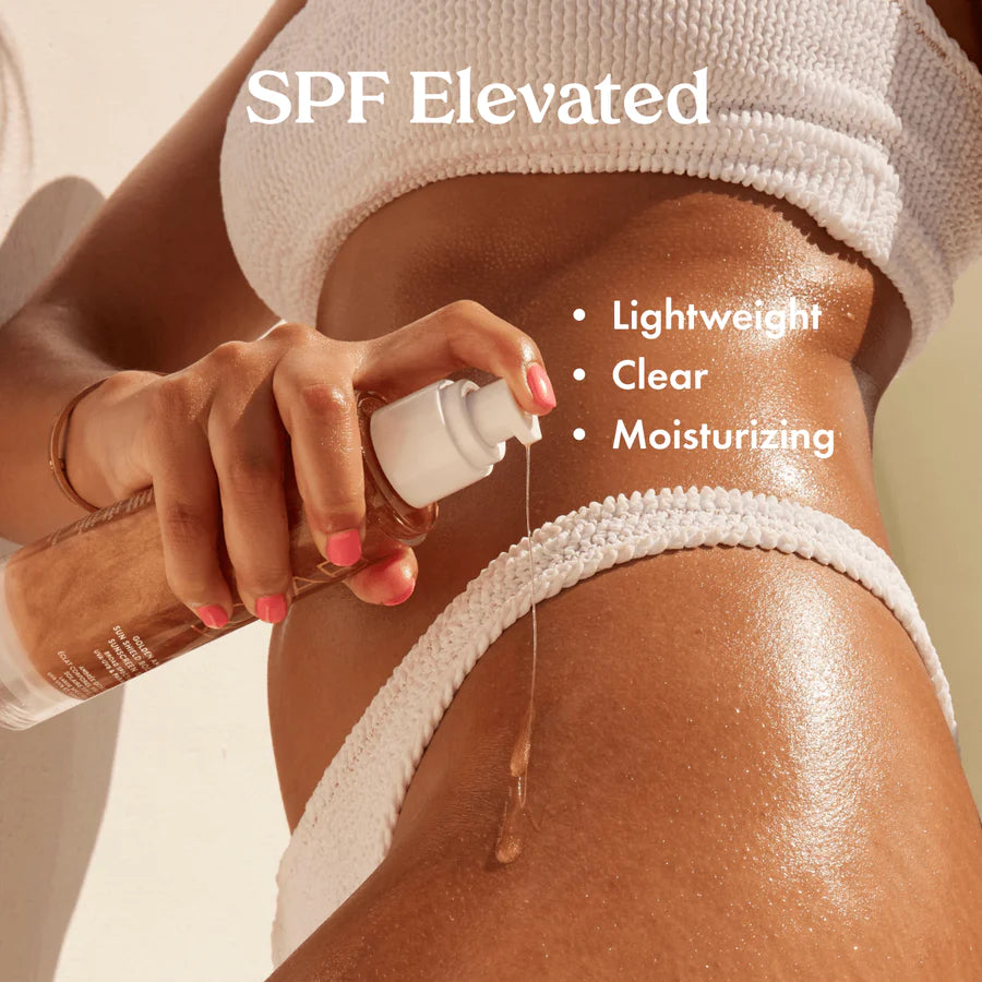 Golden Amber Sun Shield Body Glow Sunscreen SPF30