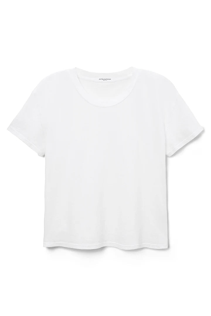 Cotton Short Sleeve Boxy Crew Tee