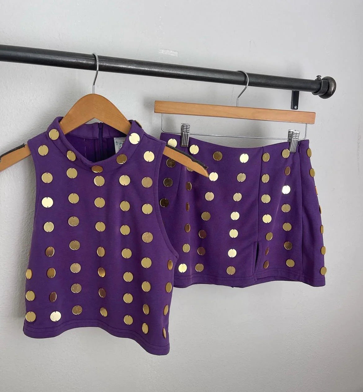 Purple & Gold Mirror Tank