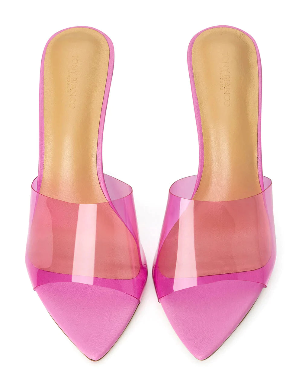 Mylo Heel in Pink Vinylite/Pink