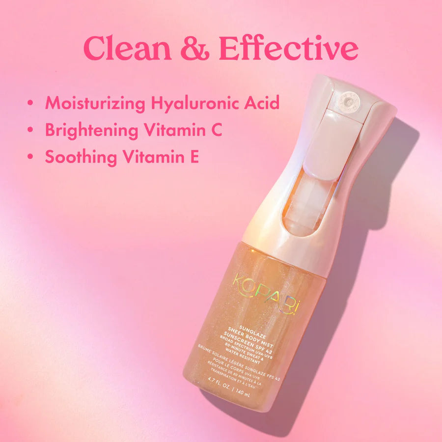 Sunglaze Sheer Body Mist Sunscreen SPF42