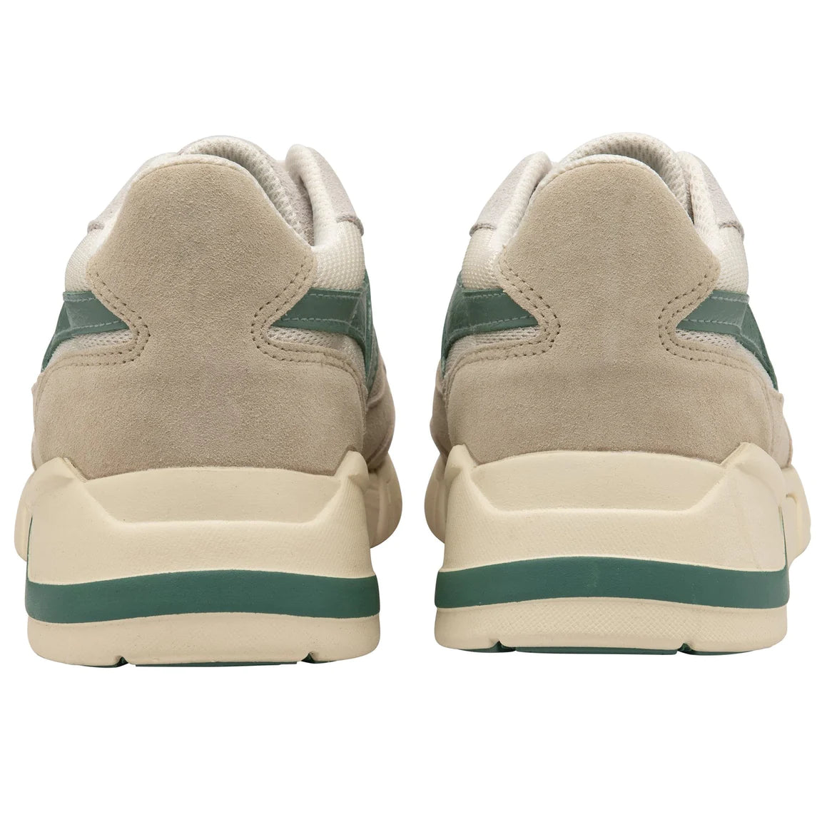 Gola Tempest Sneakers in White/Wheat/Green