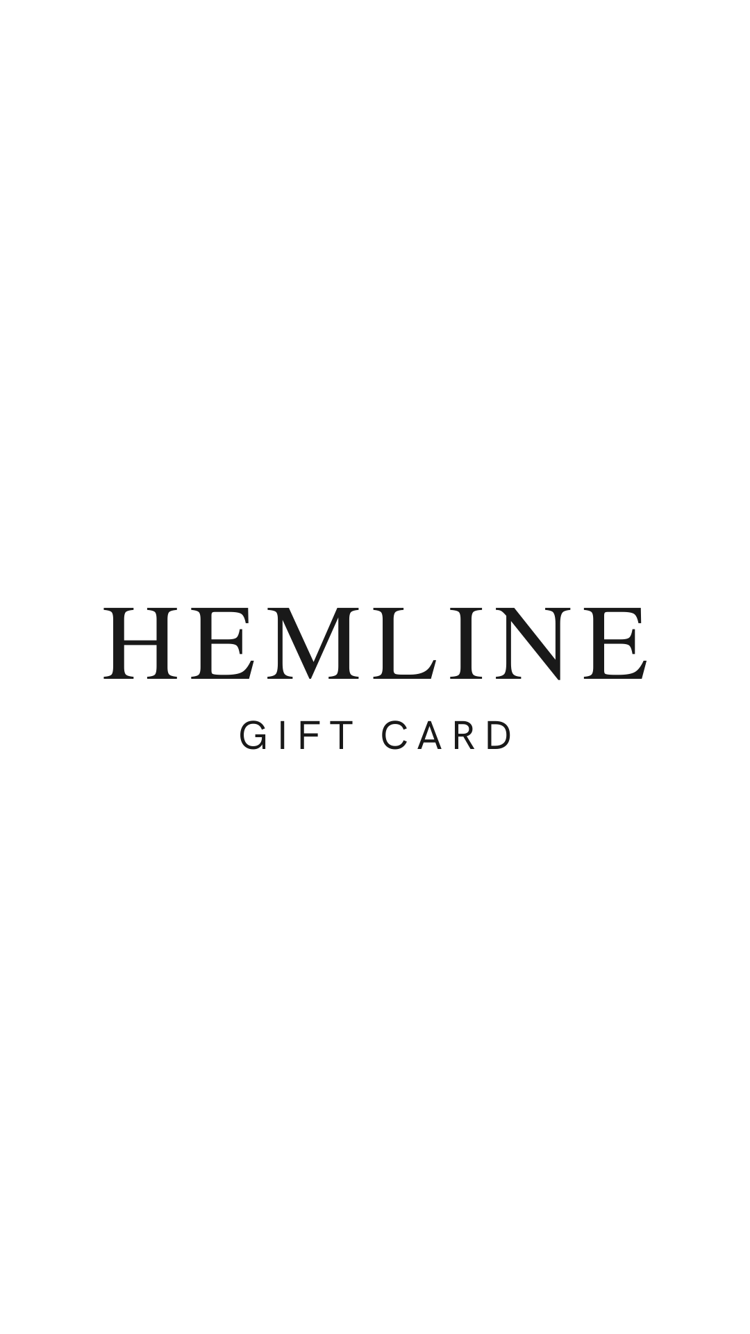 Hemline South Walton Physical Gift Card