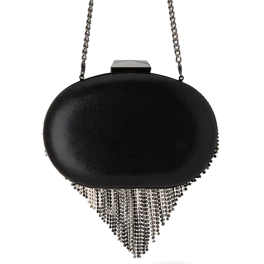 Bria Crystal Fringed Bag