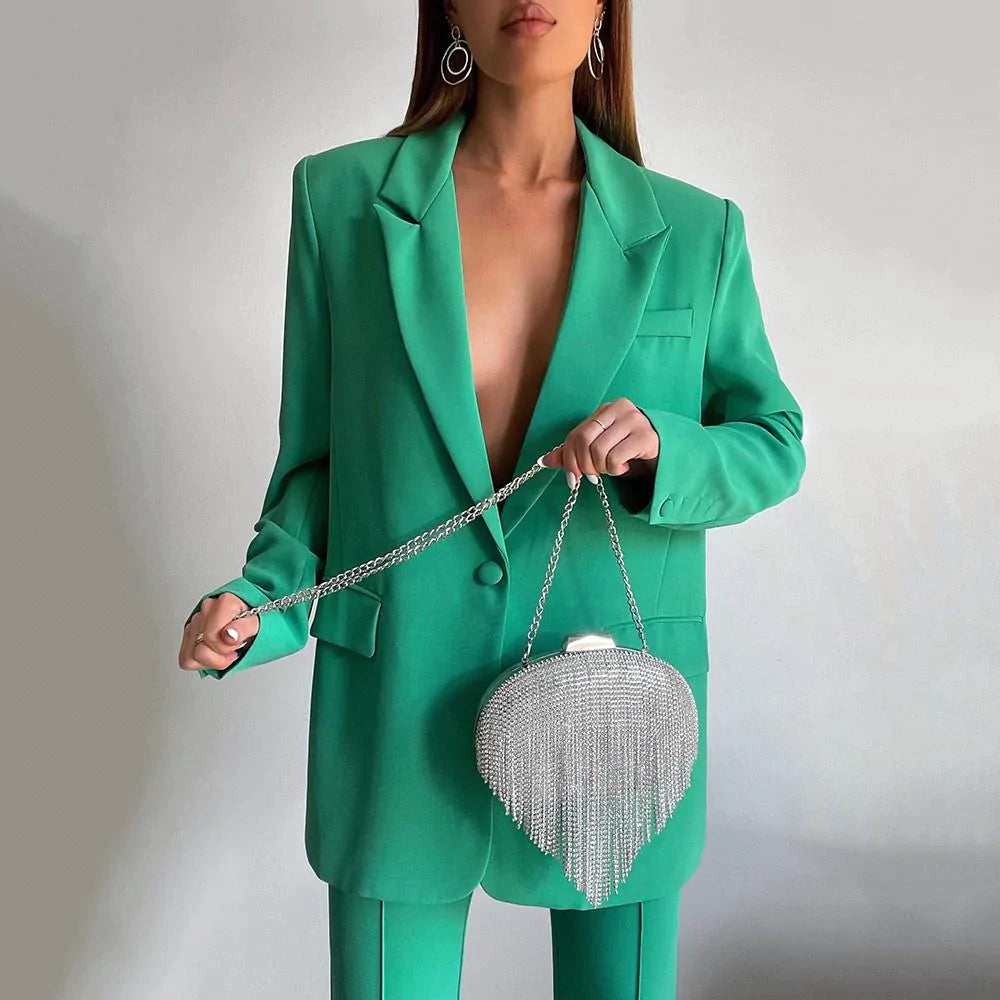 Bria Crystal Fringed Bag
