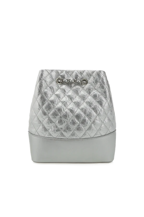 Sophia Backpack in Quilted Silver