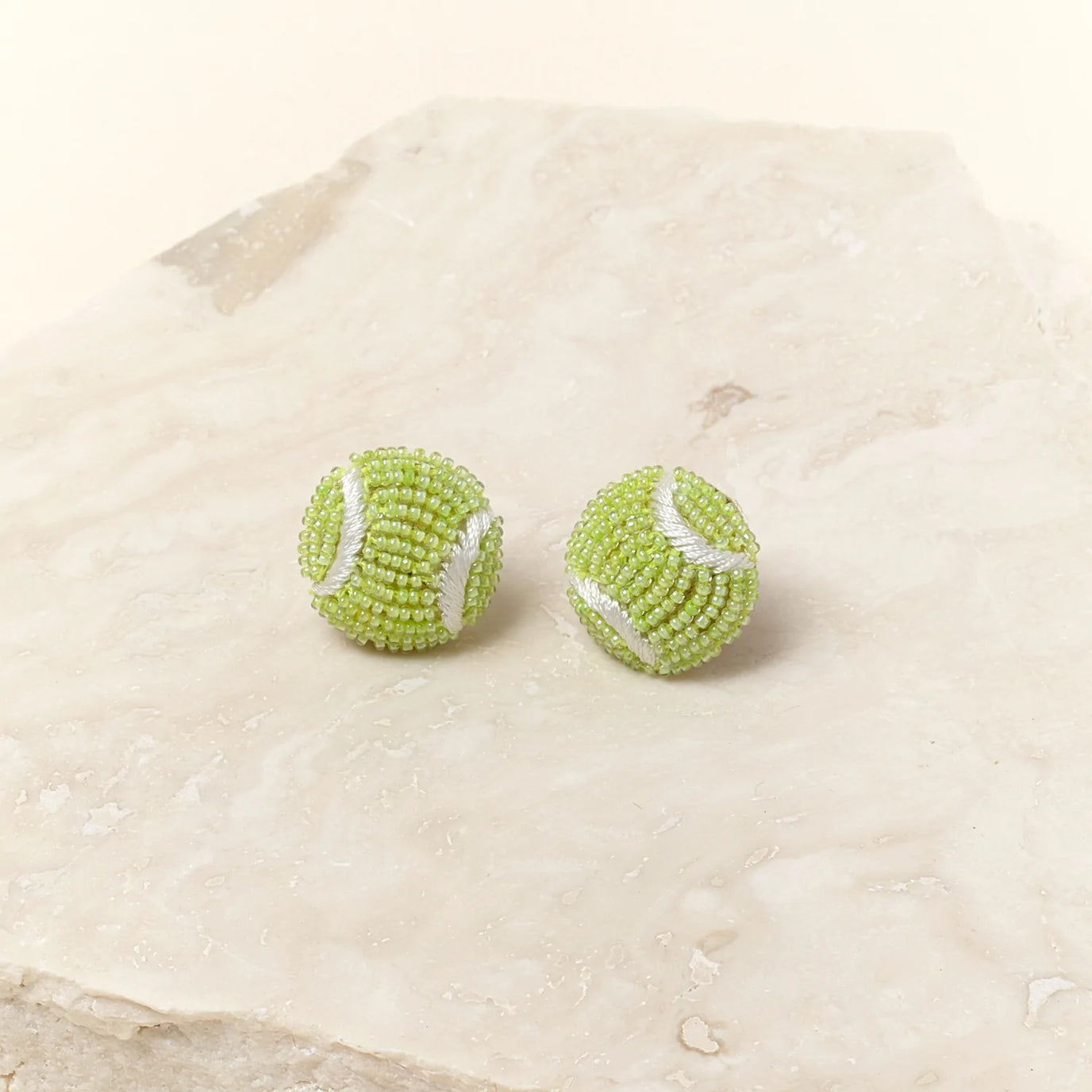 Tennis Ball Studs in Yellow