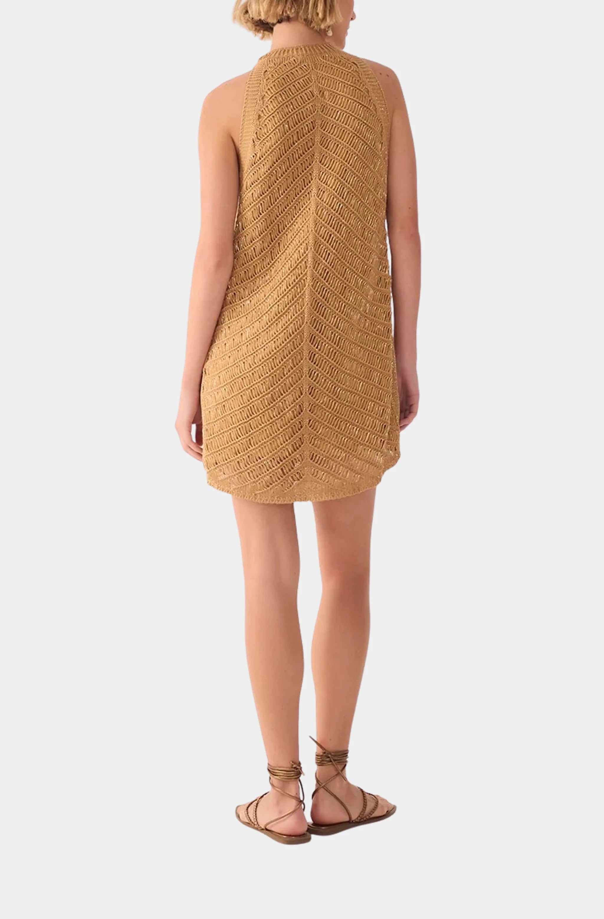 Knit Lurex Mini Dress