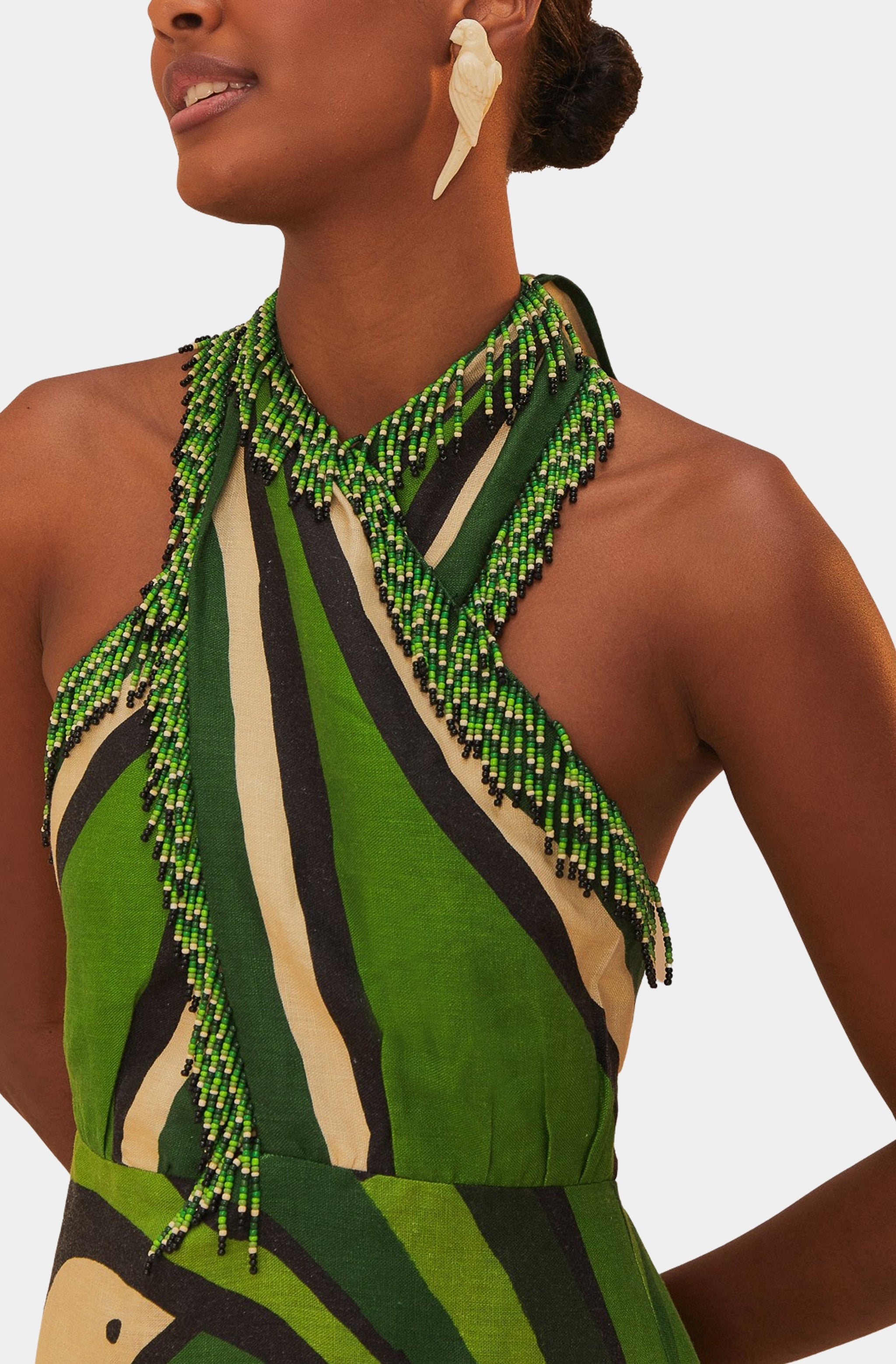 Toucan Tree Green Dress