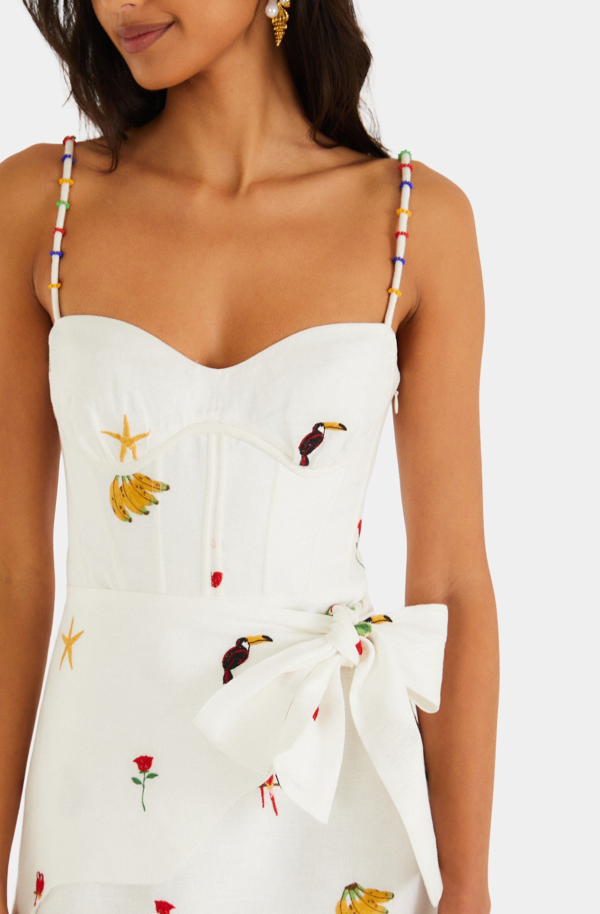 Cool Day Relaxed Off-White Sleeveless Mini Dress