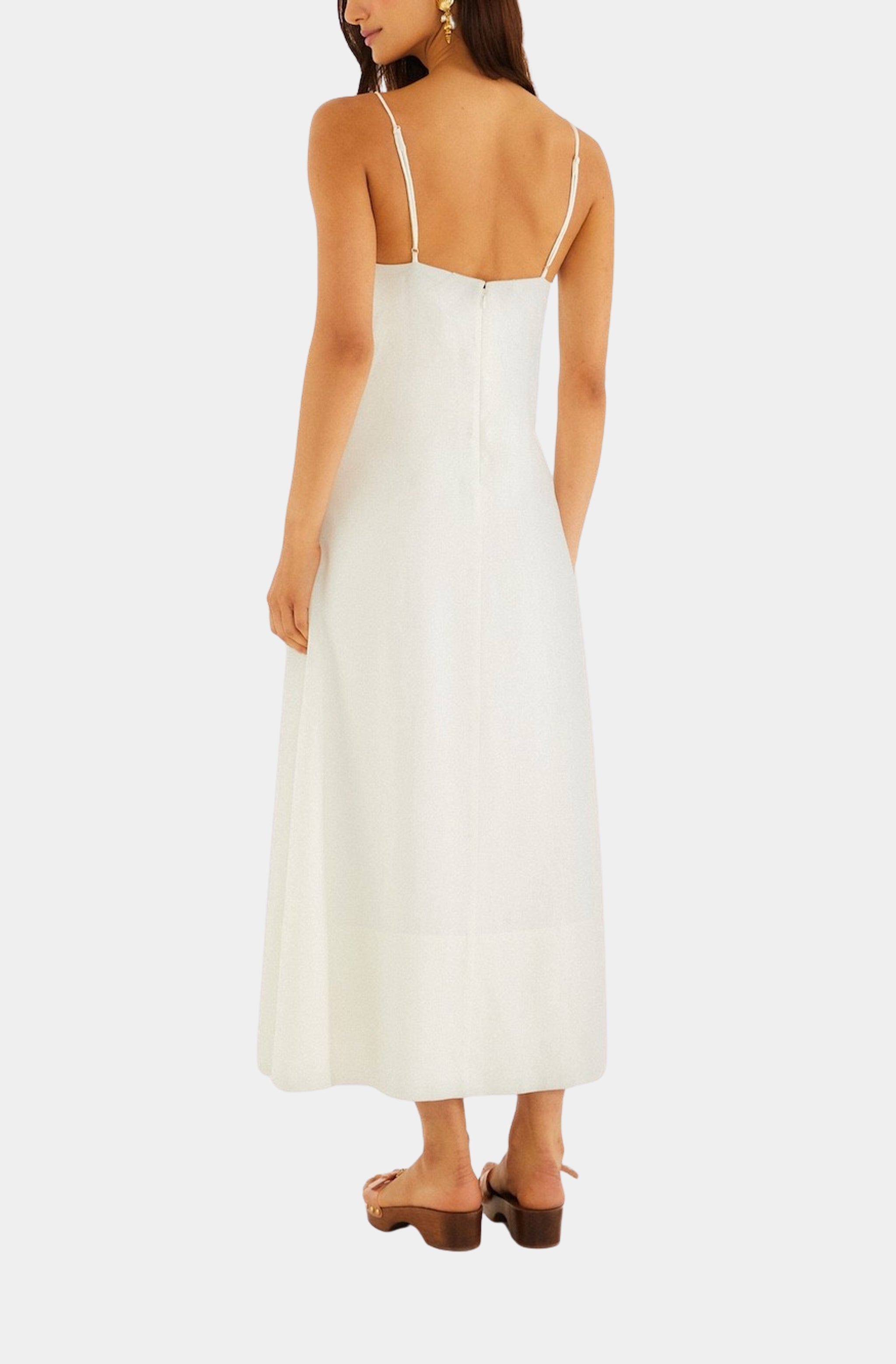 Off-White Paper Boat Maxi Dress
