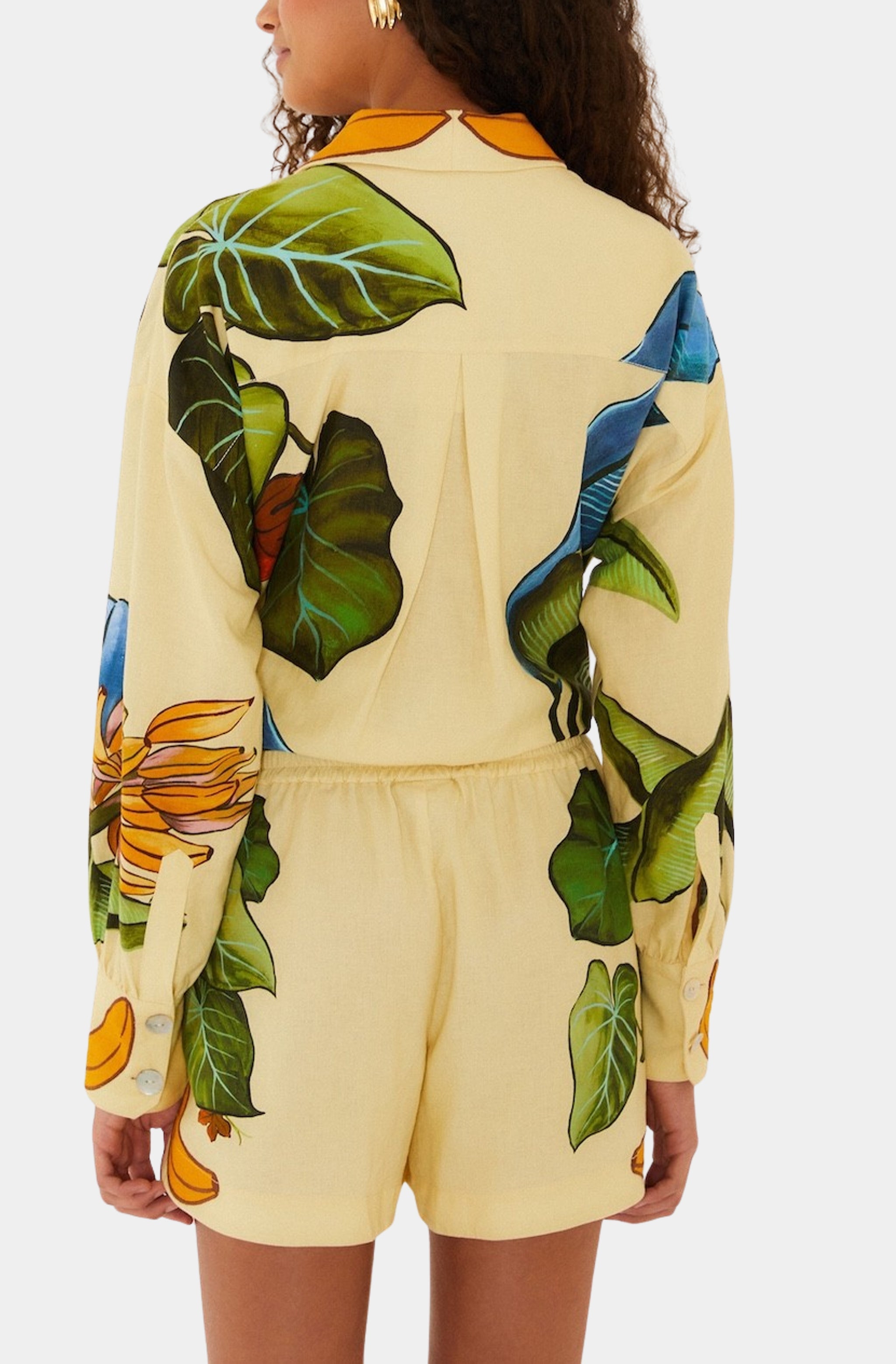 Banana Grapes Yellow Shorts