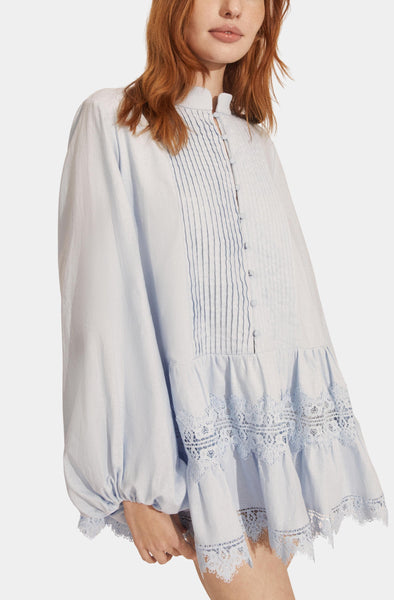 Antonia Lace Trim Mini Dress – Hemline Sandestin