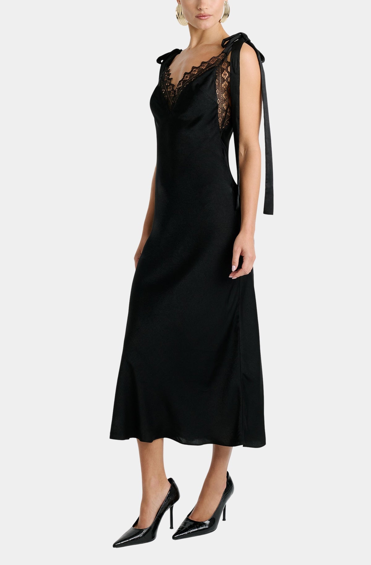 Lydia Tie Strap Midi Dress
