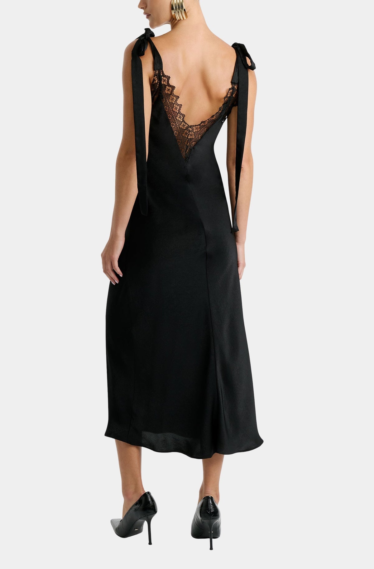 Lydia Tie Strap Midi Dress