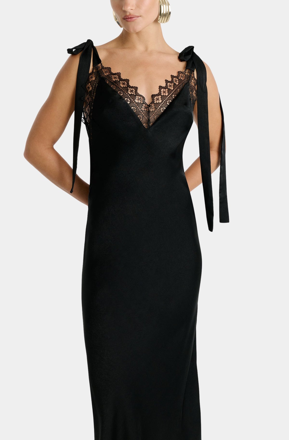 Lydia Tie Strap Midi Dress