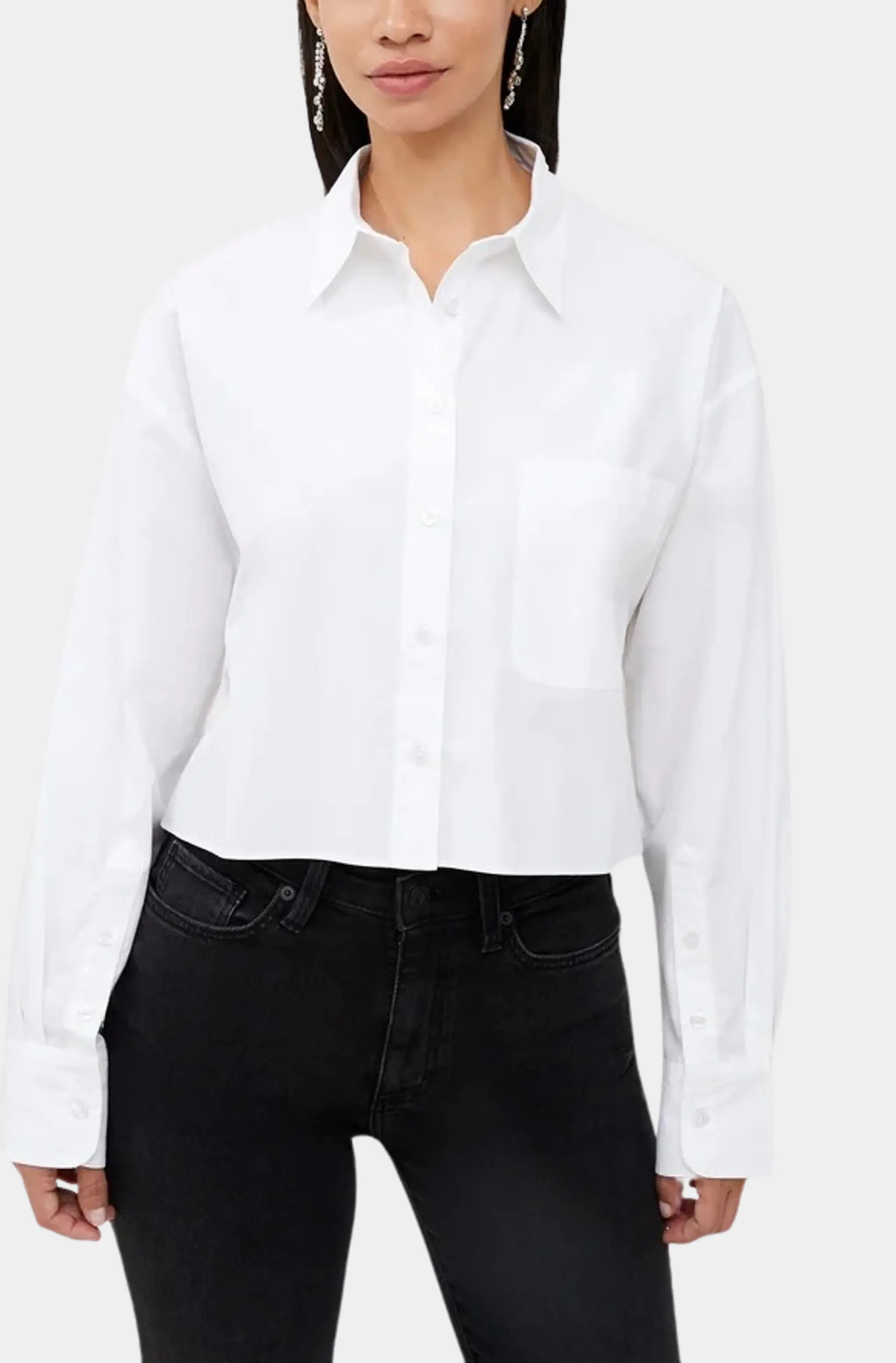 Alissa Cotton Cropped Shirt